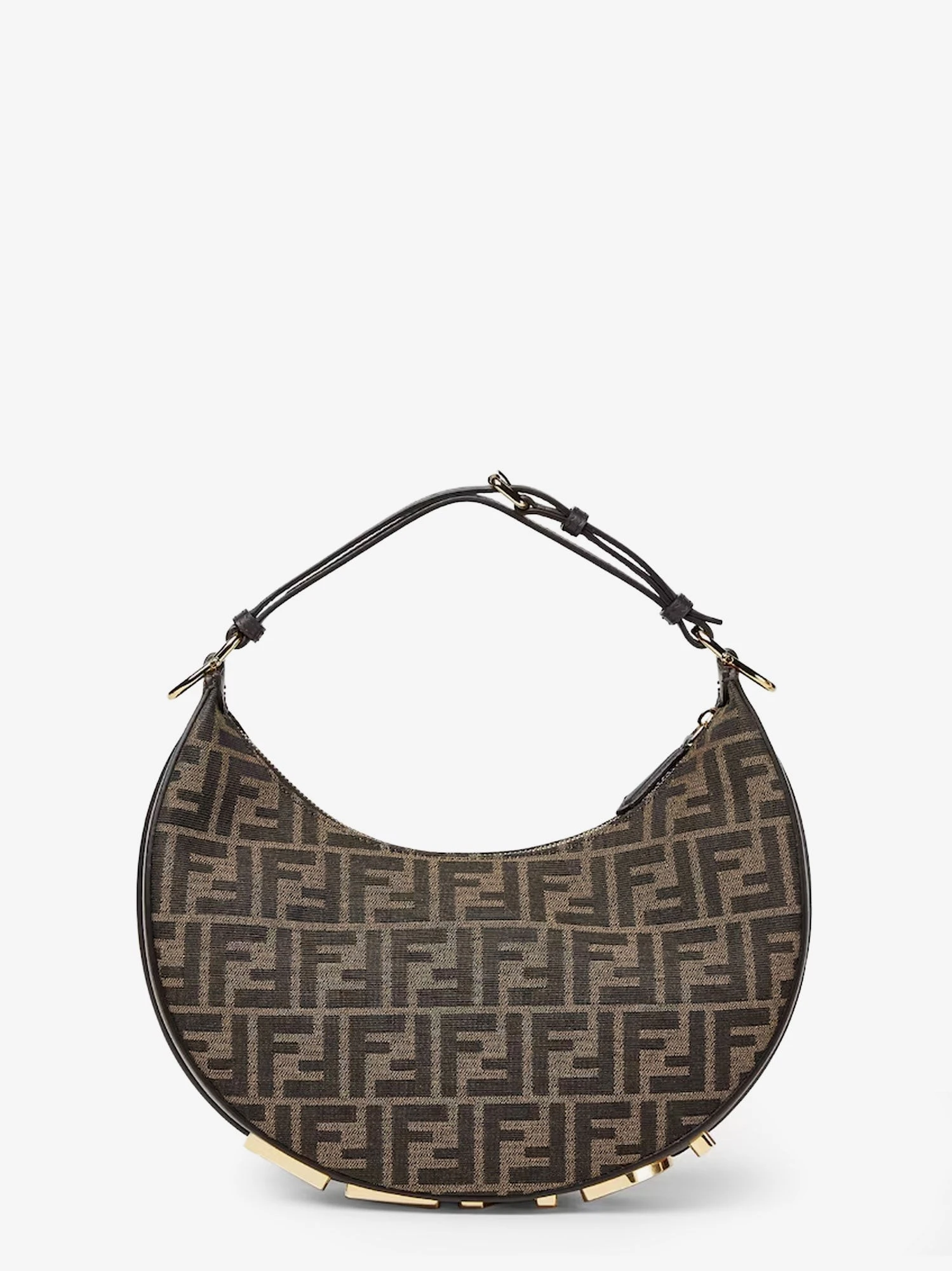 Fendigraphy Small FF jacquard fabric handbag.webp