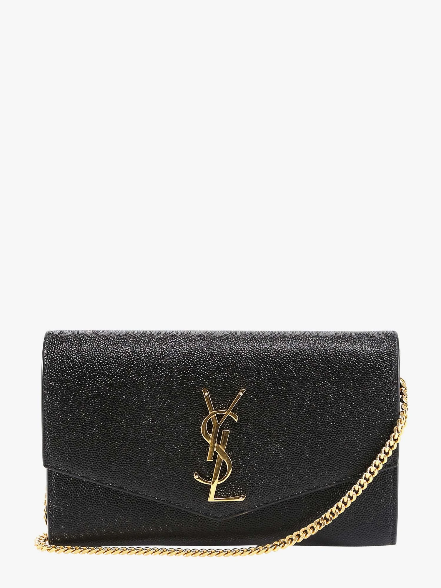 Leather crossbody bag with metal Cassandre logo.webp