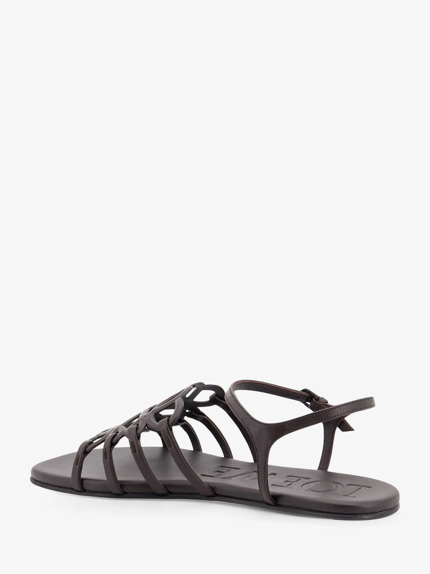Paula's Ibiza -Petal leather sandals with Anagram logo on the front.webp