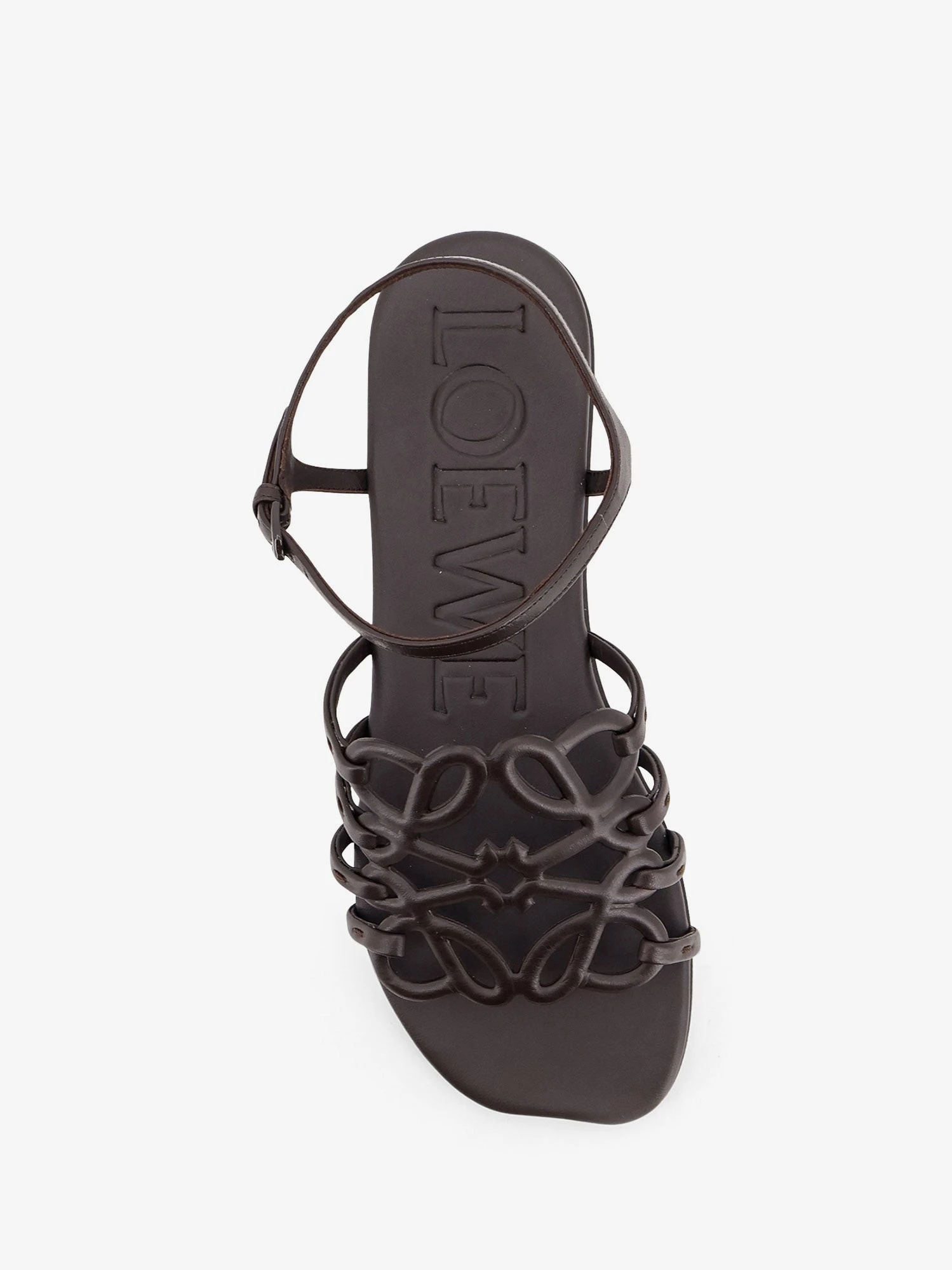 Paula's Ibiza -Petal leather sandals with Anagram logo on the front.webp