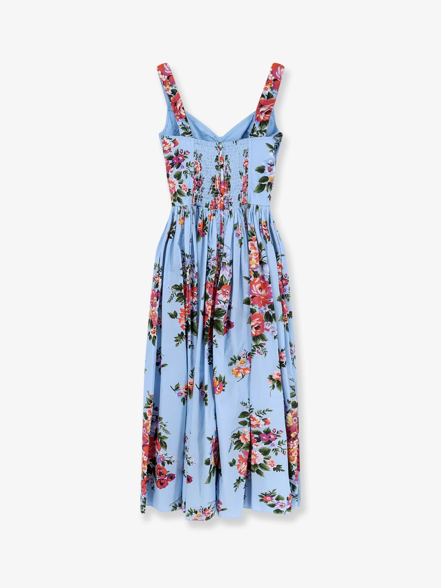 Cotton dress with Mazzo di Fiori print.webp