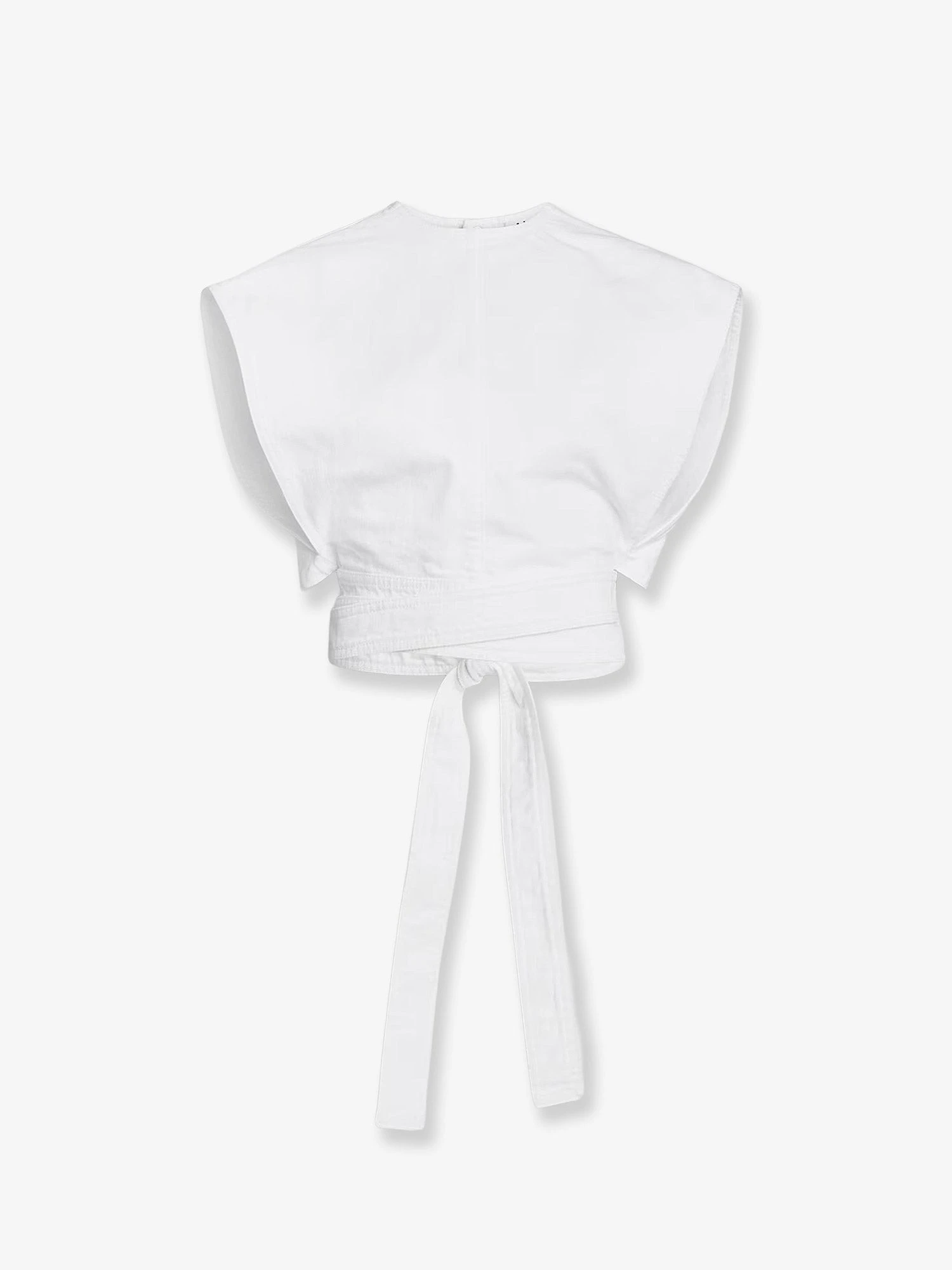 Cotton crop fit Belted top.webp