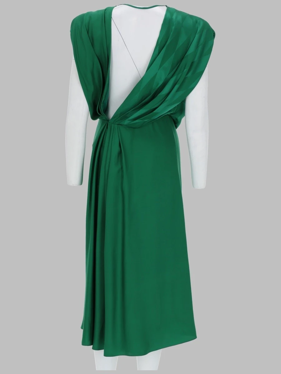 ABITO MIDI DRAPPEGGIATO IN SETA.webp