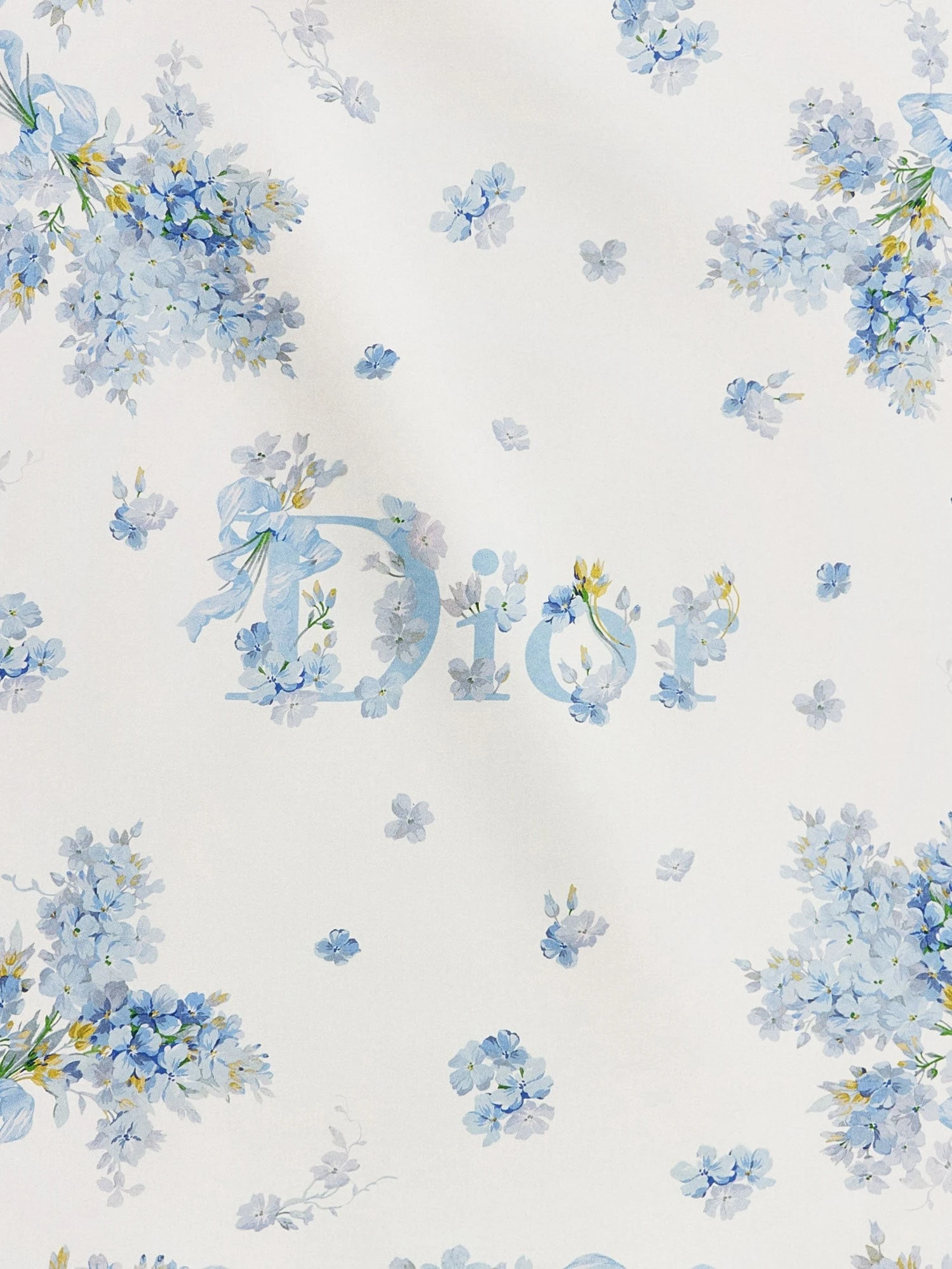 Silk Foulard with Dior Lilac Bouquet print.webp