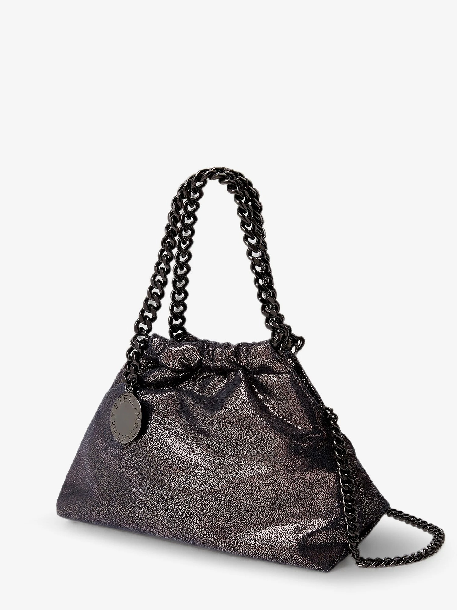 Falabella Eco Shiny Dotted Chamois Fabric Shoulder Bag.webp