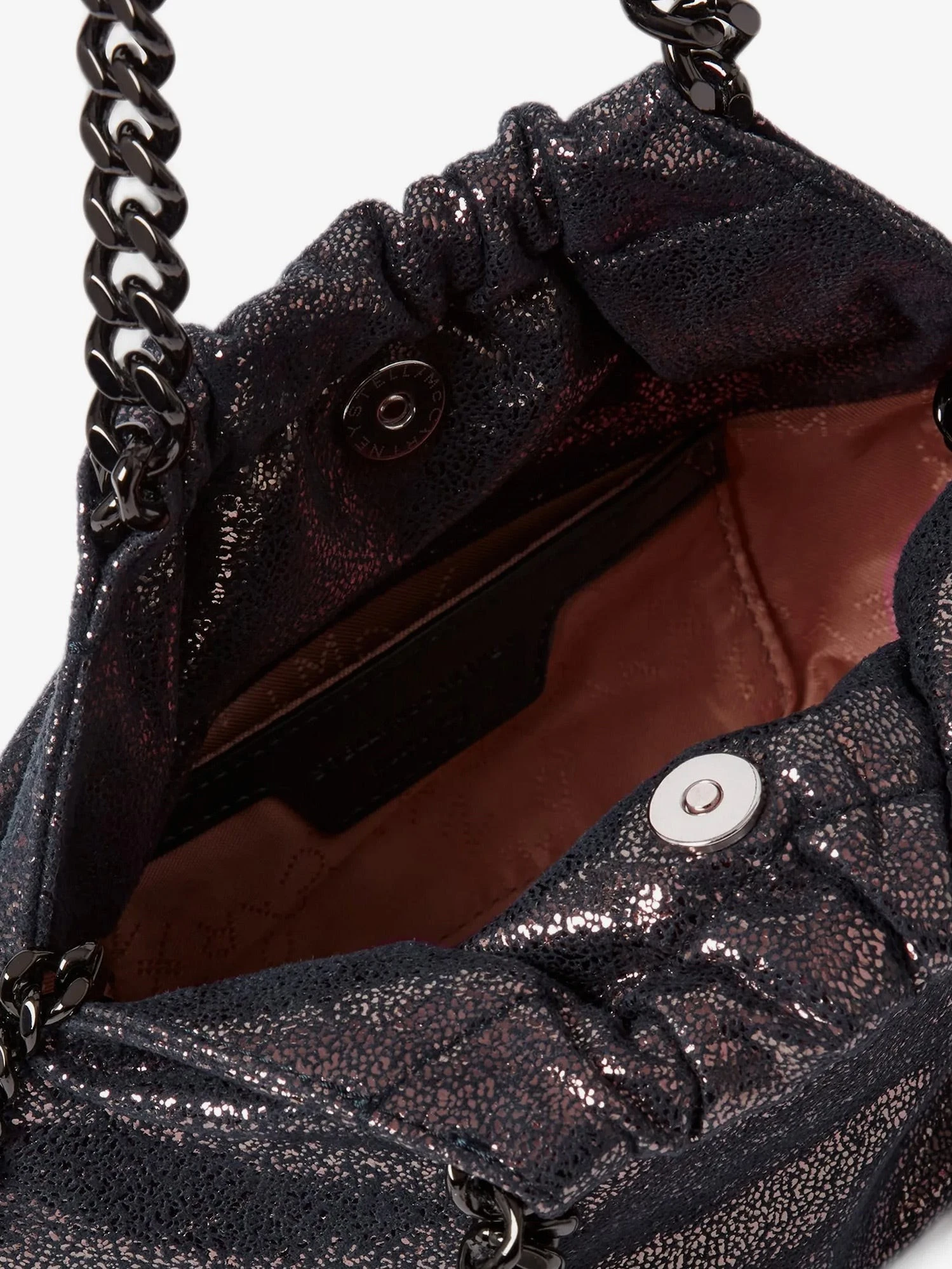 Falabella Eco Shiny Dotted Chamois Fabric Shoulder Bag.webp