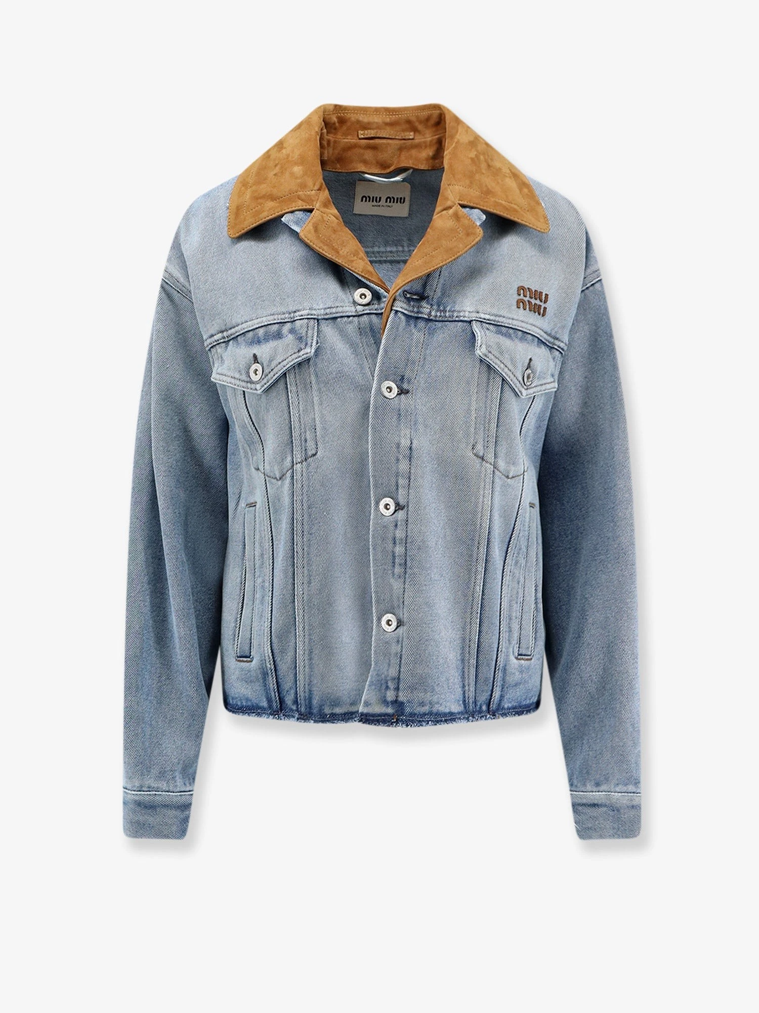 Denim Jacket with suede detail.webp