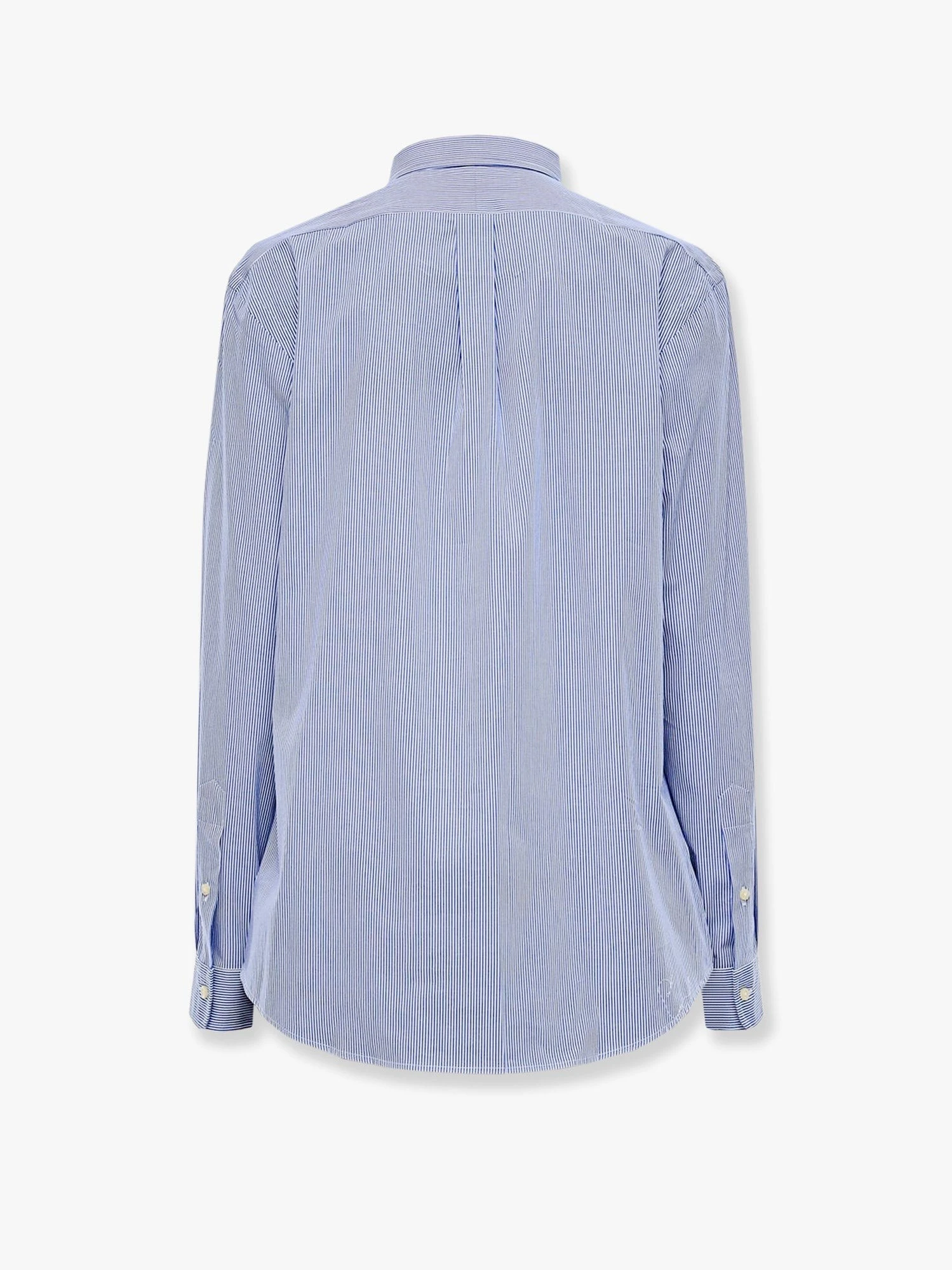 Striped stretch cotton shirt.webp