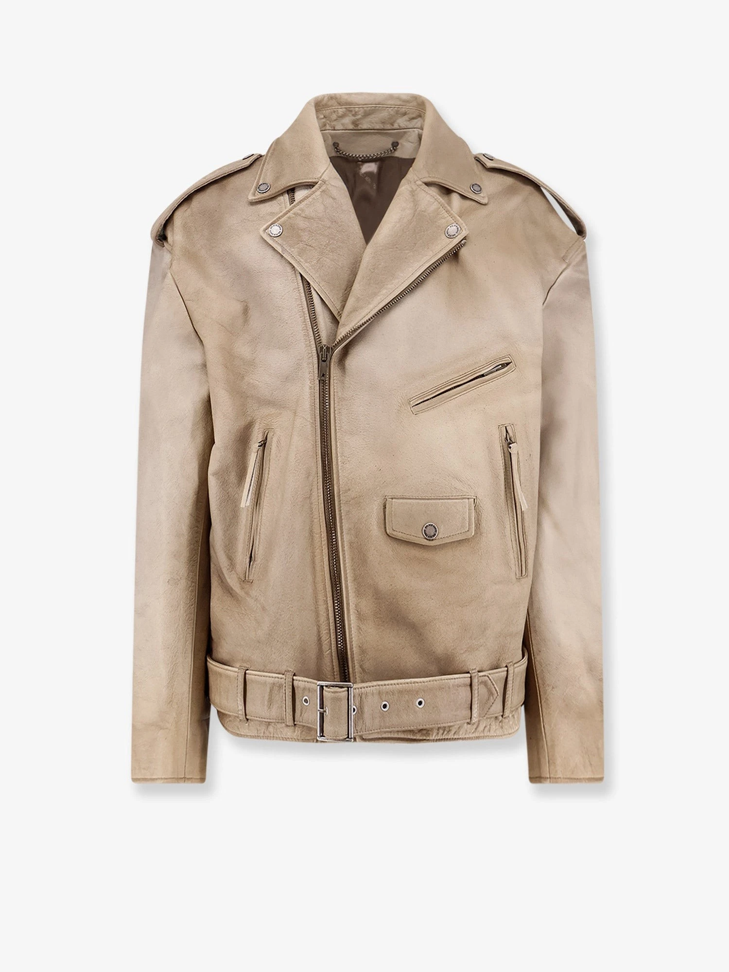 Phoebe Over leather jacket.webp