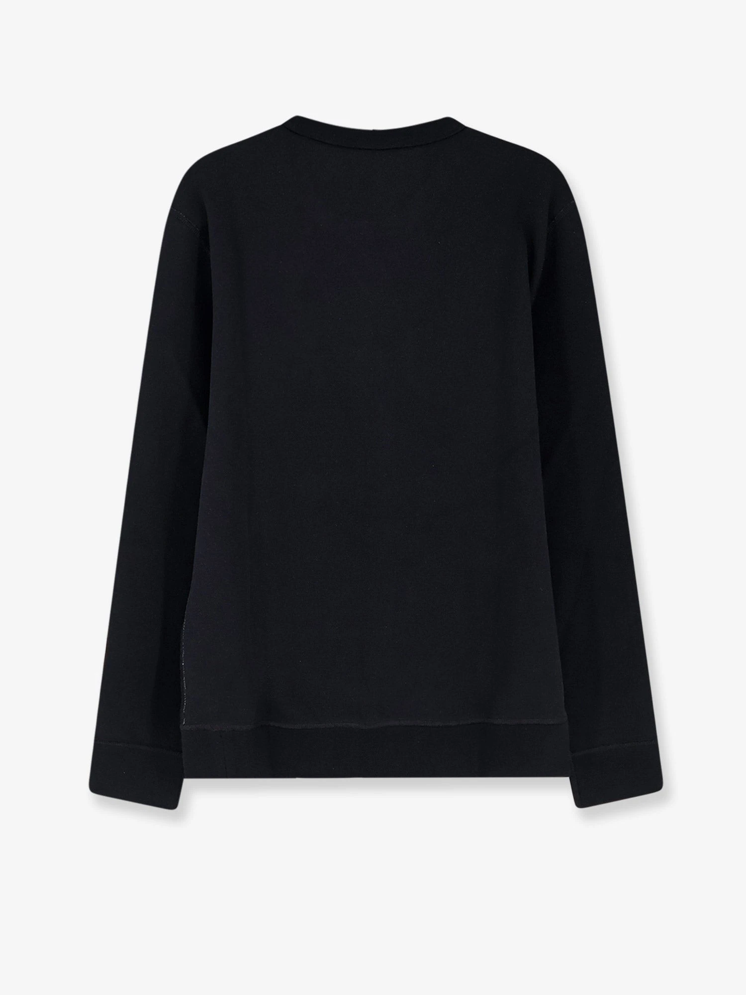 Cotton blend sweatshirt with front embroidered logo.webp