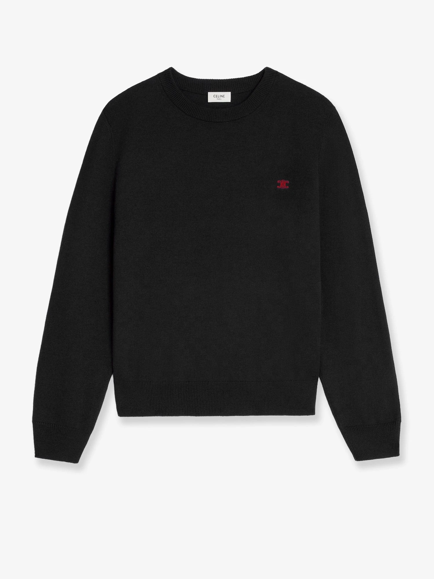 Wool sweater with logo embroidery.webp