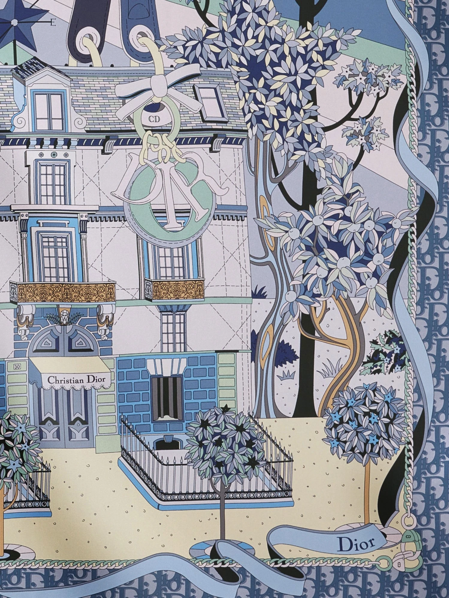 Dior Avenue 90 silk foulard.webp
