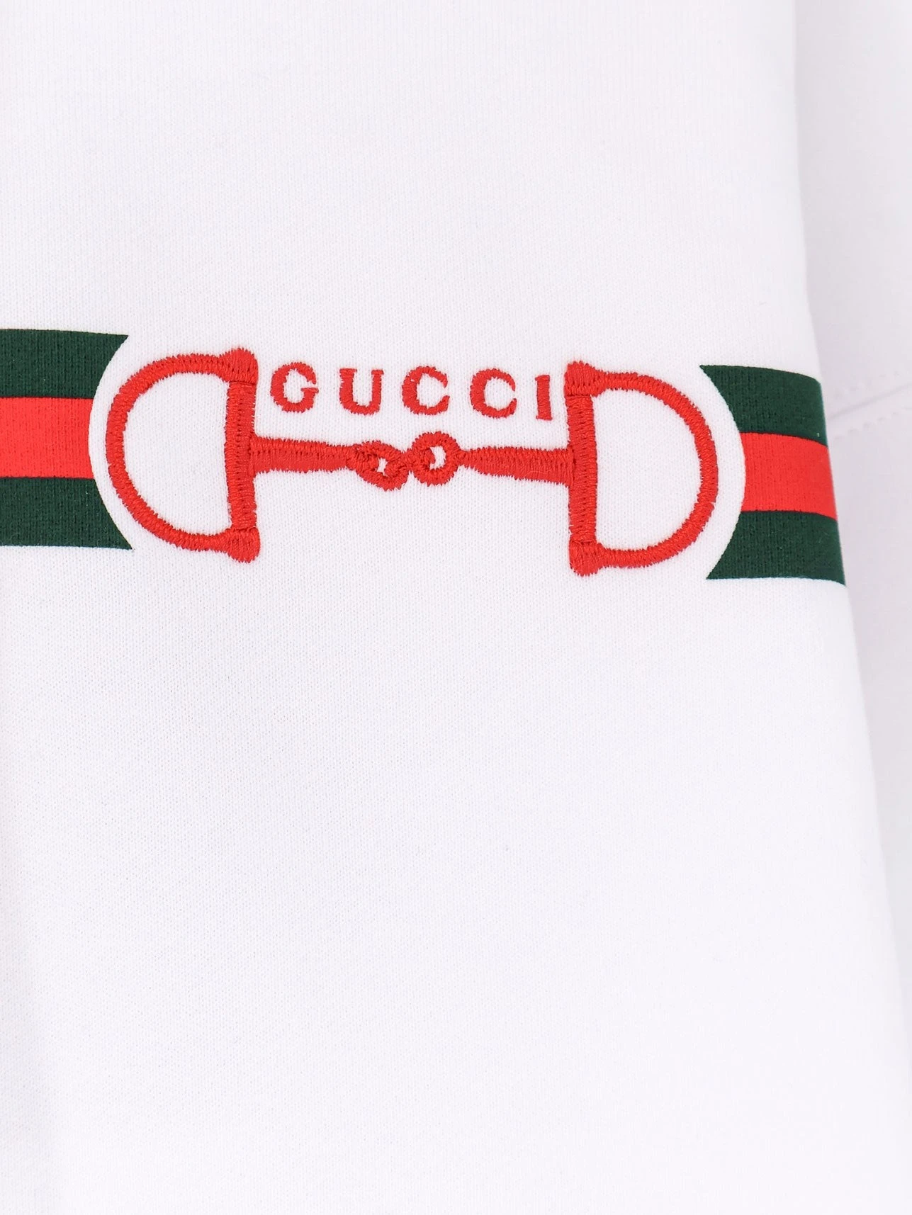 Cotton sweatshirt with embroidered Horsebit on the front.webp