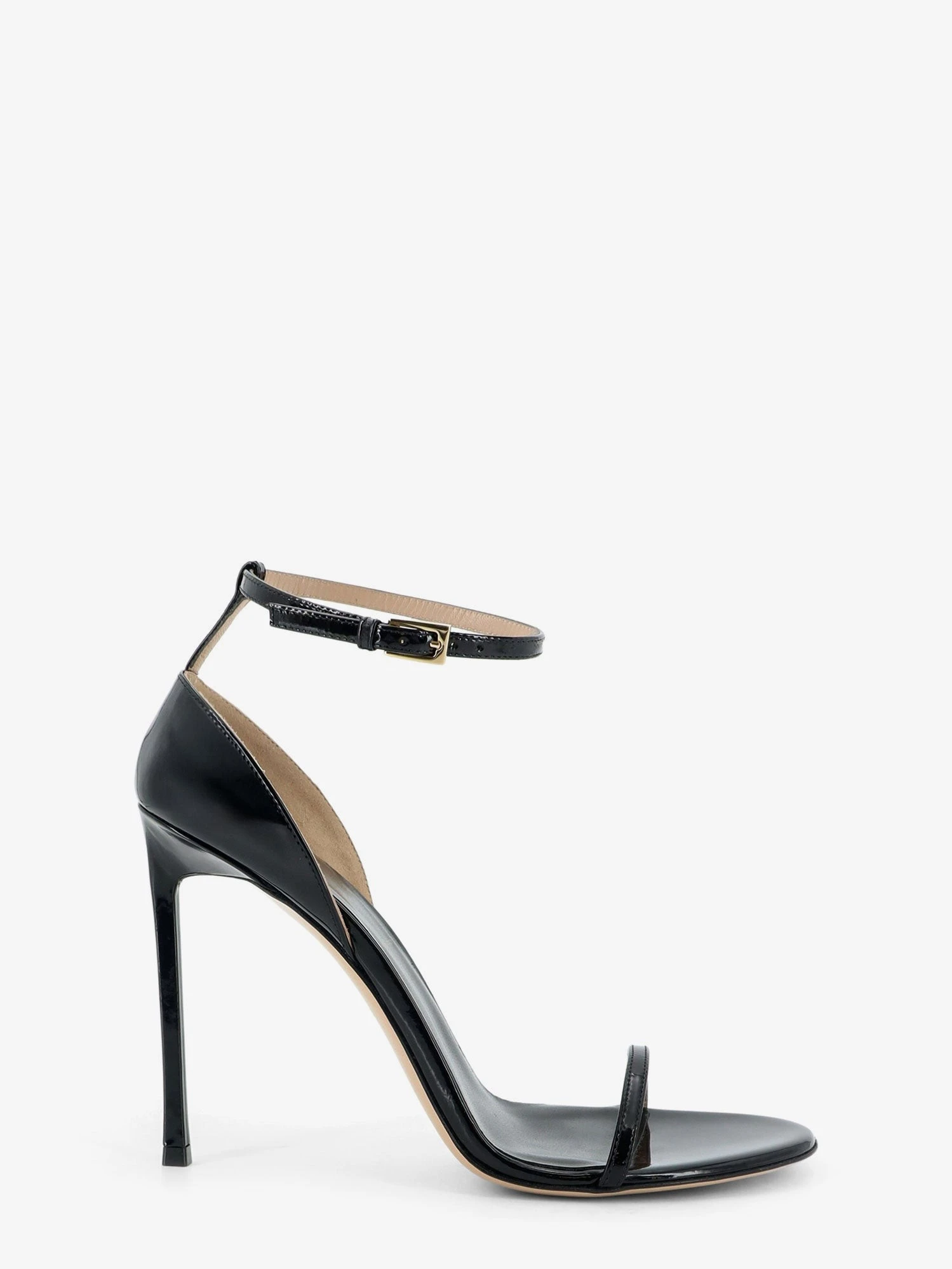 Patent leather sandals.webp