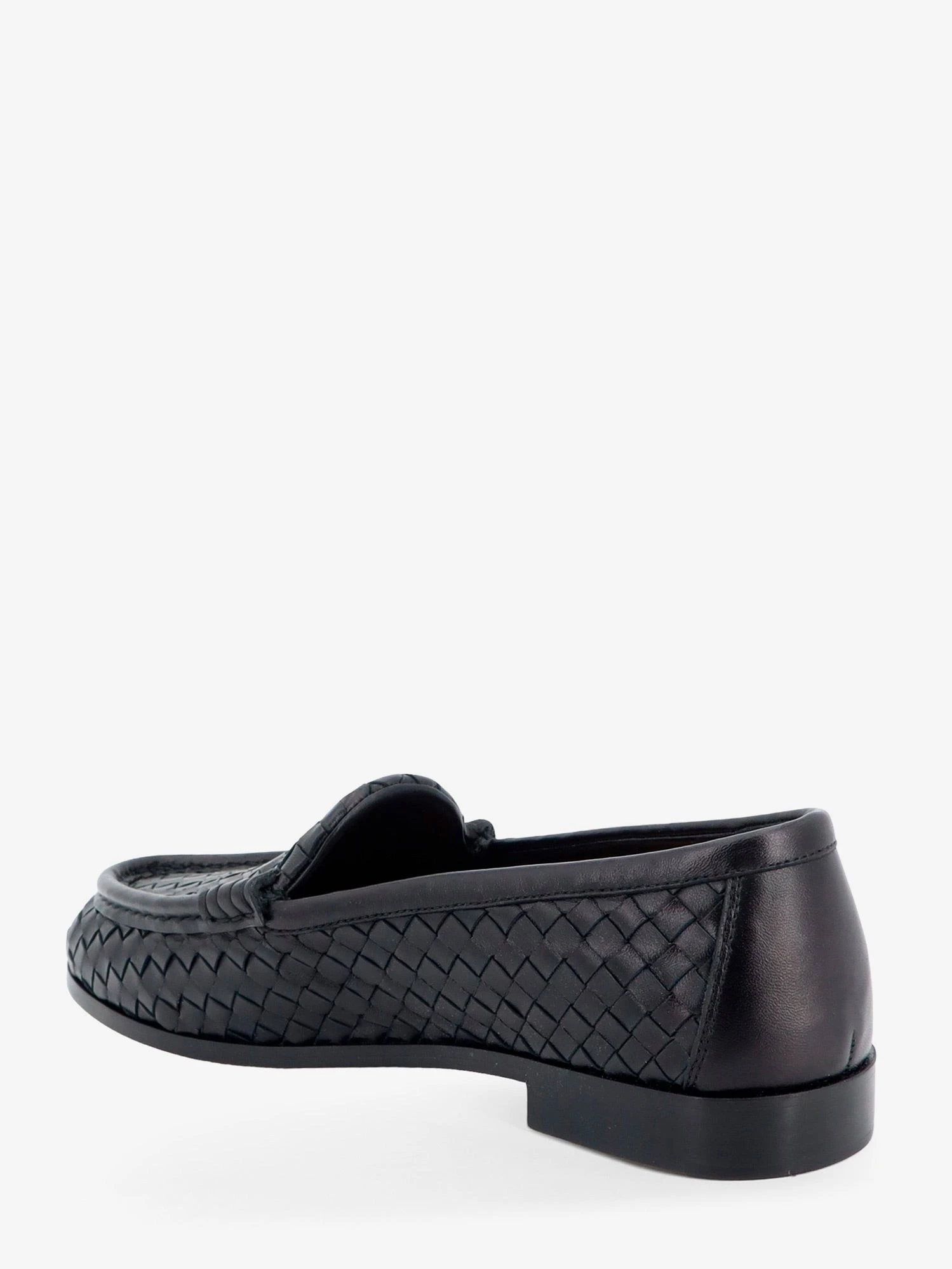 Silenzio leather loafers with Intrecciato motif.webp
