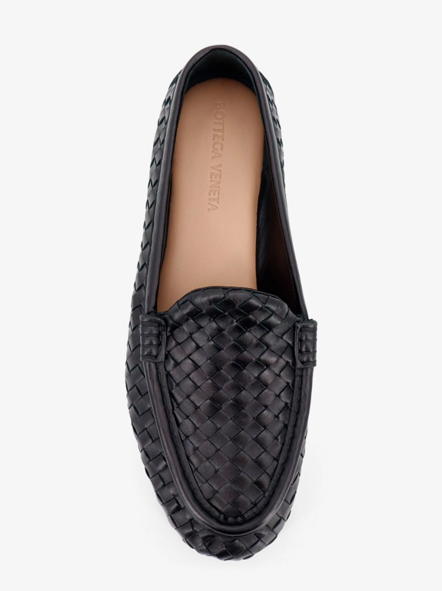 Silenzio leather loafers with Intrecciato motif.webp