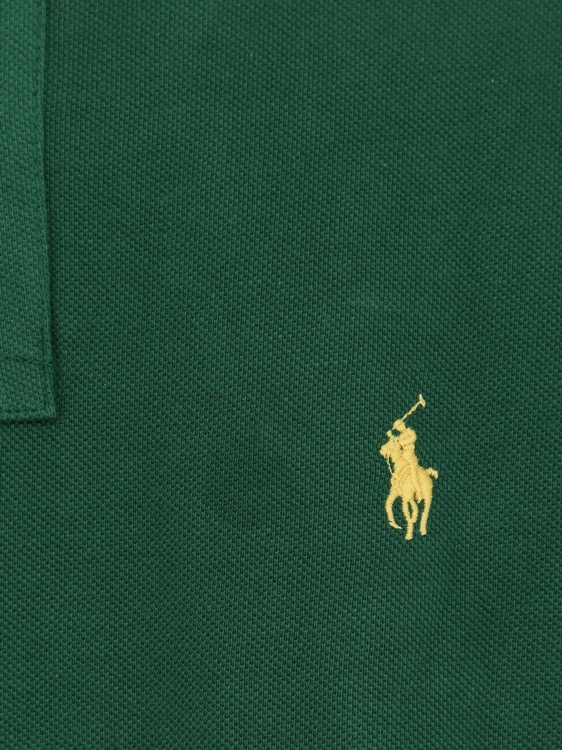 Cotton polo with front logo embroidery.webp