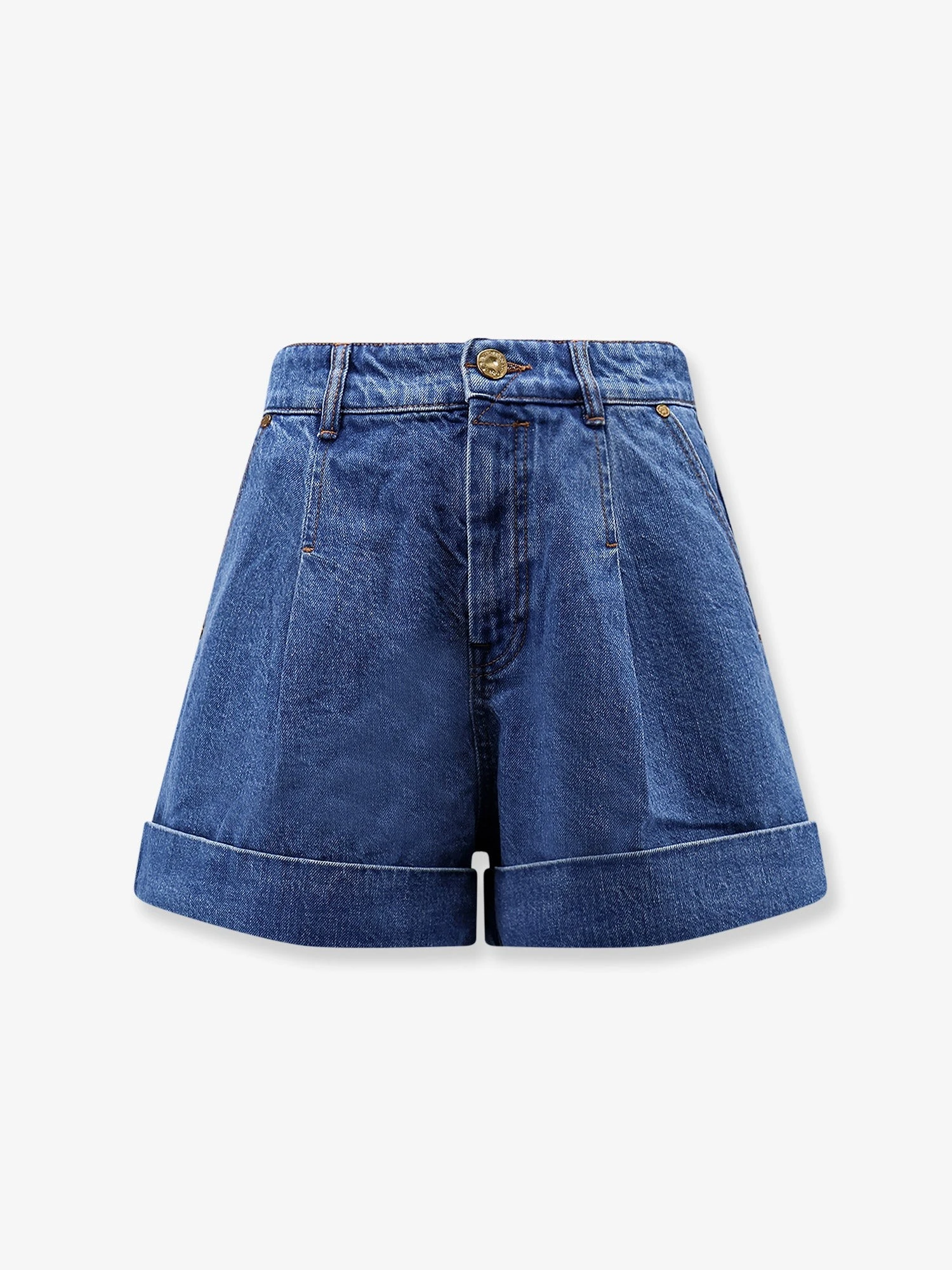 Tailored denim shorts.webp