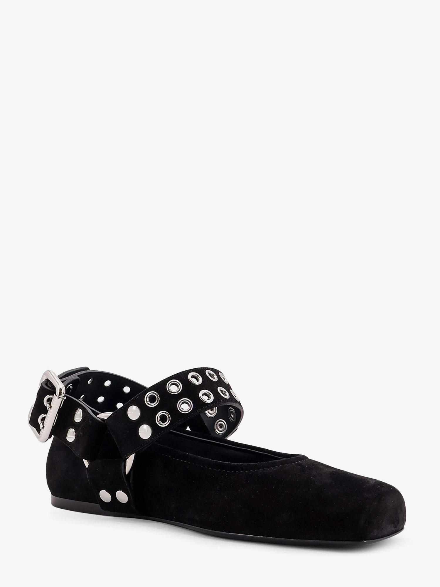 Suede Biker Flat Ballerinas.webp