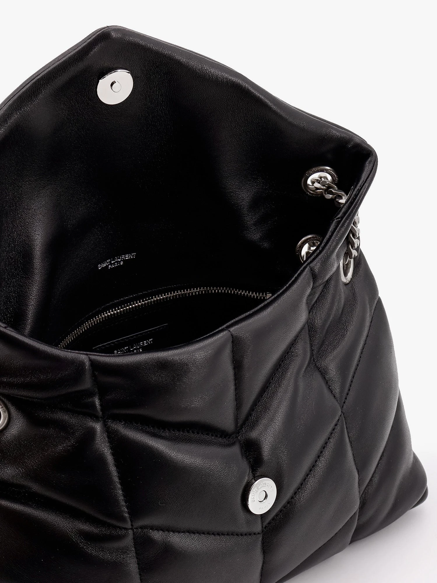 Puffer matelassé leather crossbody bag.webp