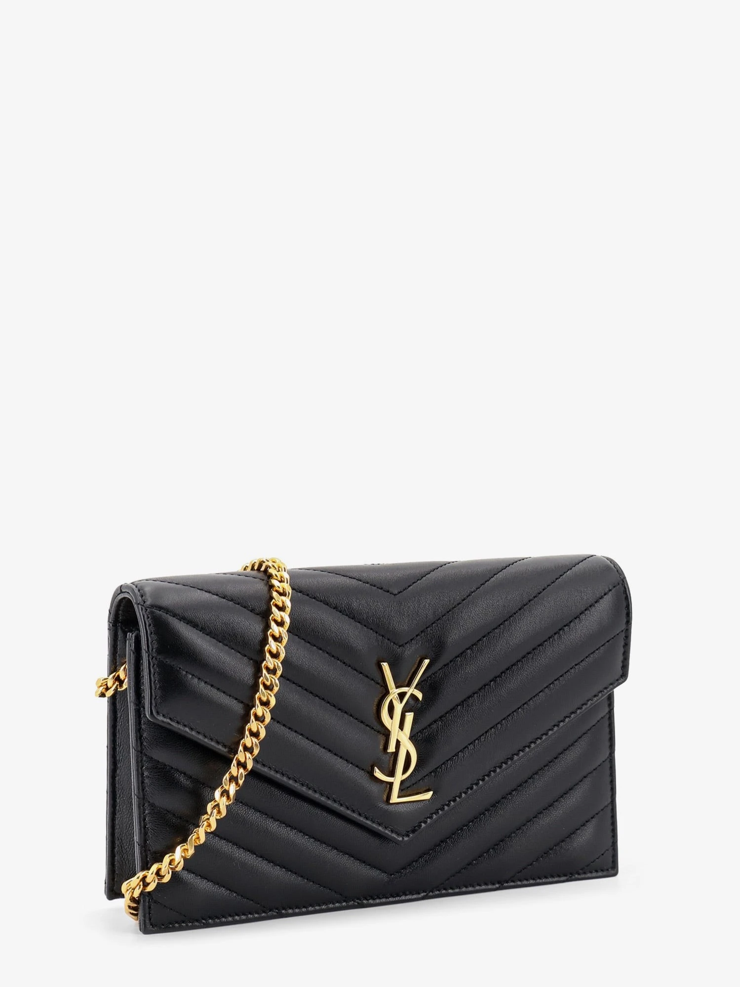 Leather crossbody bag with metal Cassandre logo.webp
