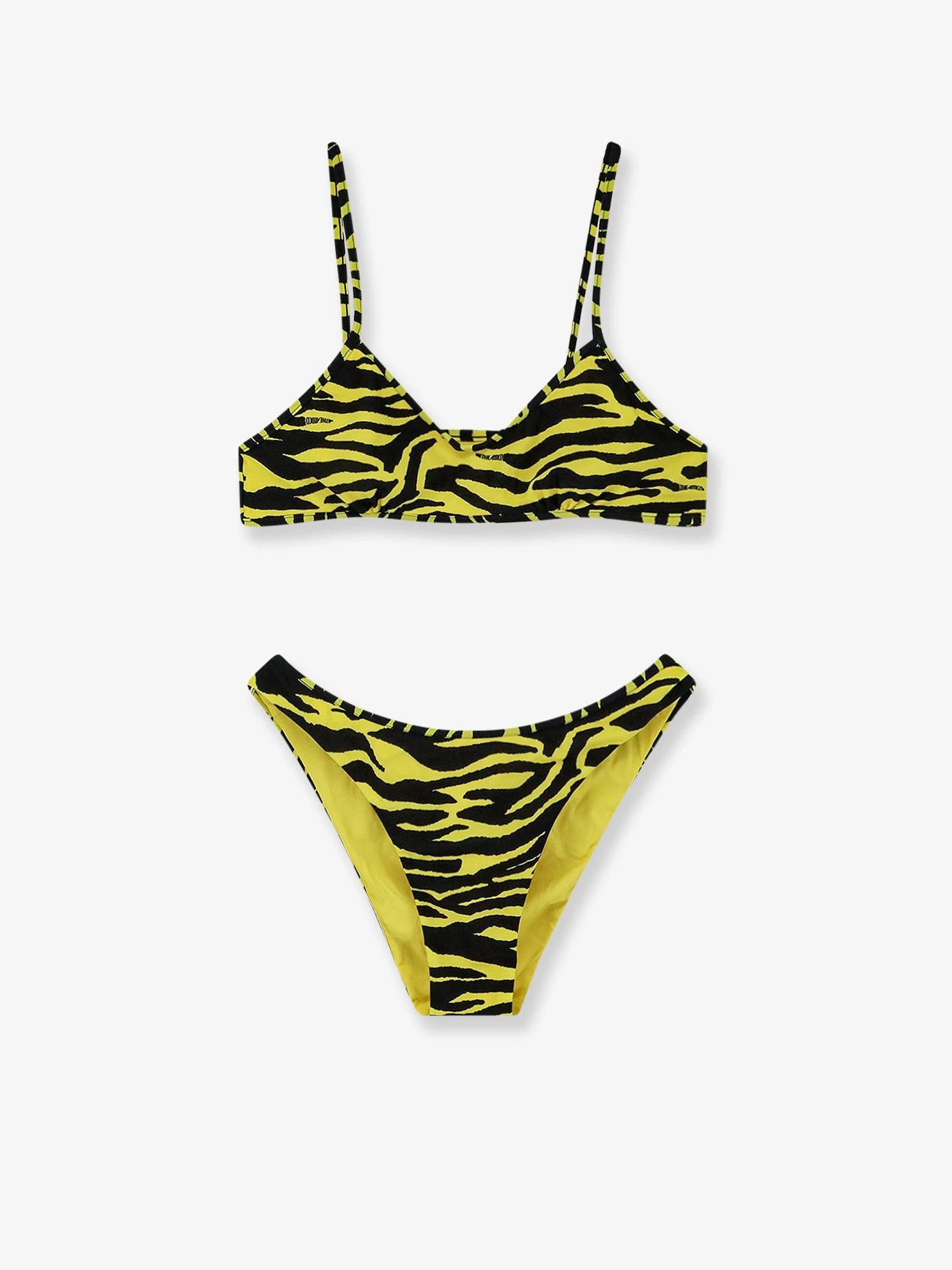The Attico Il Primo Bagno lycra swimsuit with zebra print.webp