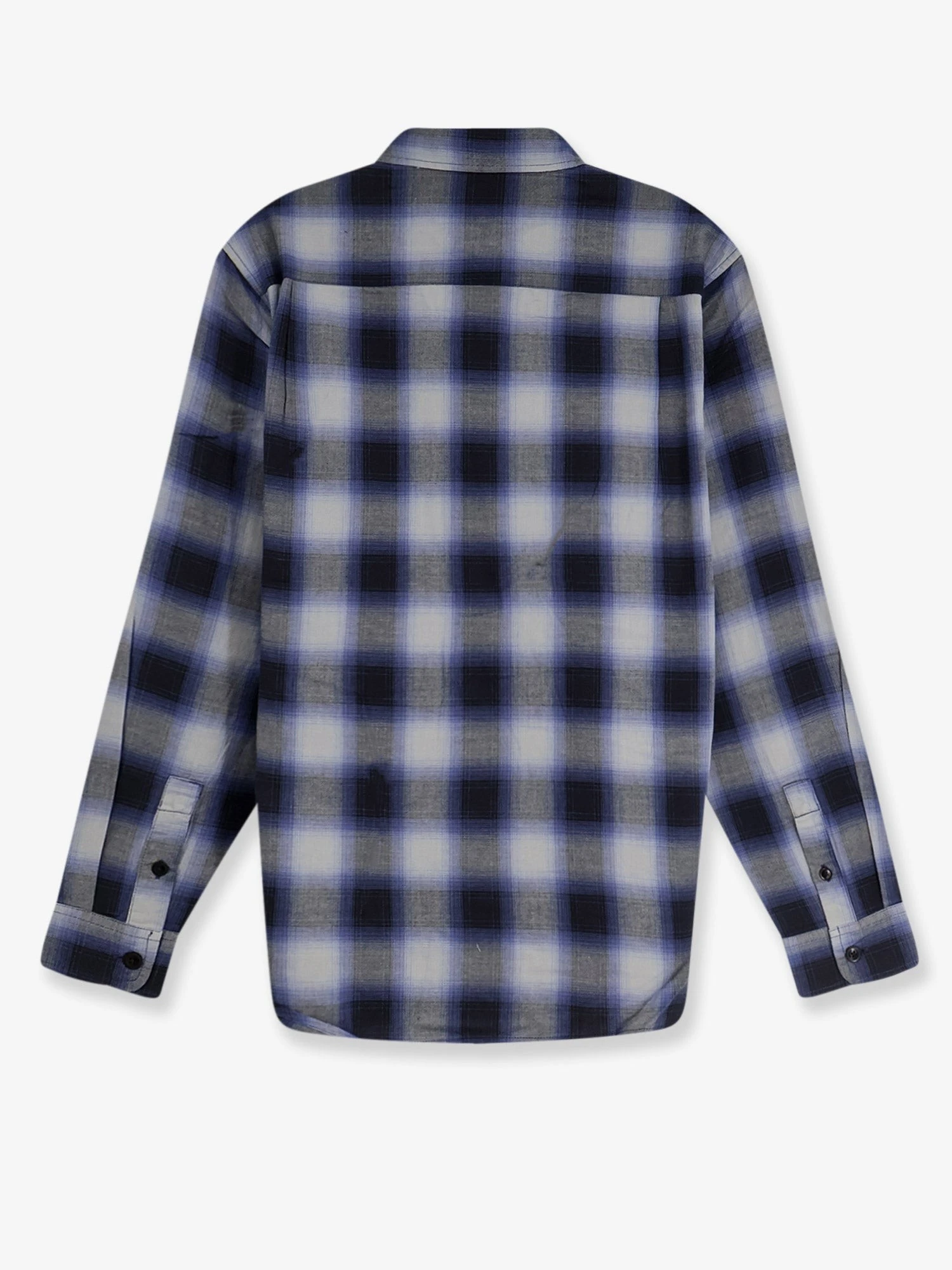 Beach Ombre Plaid madras cotton shirt.webp