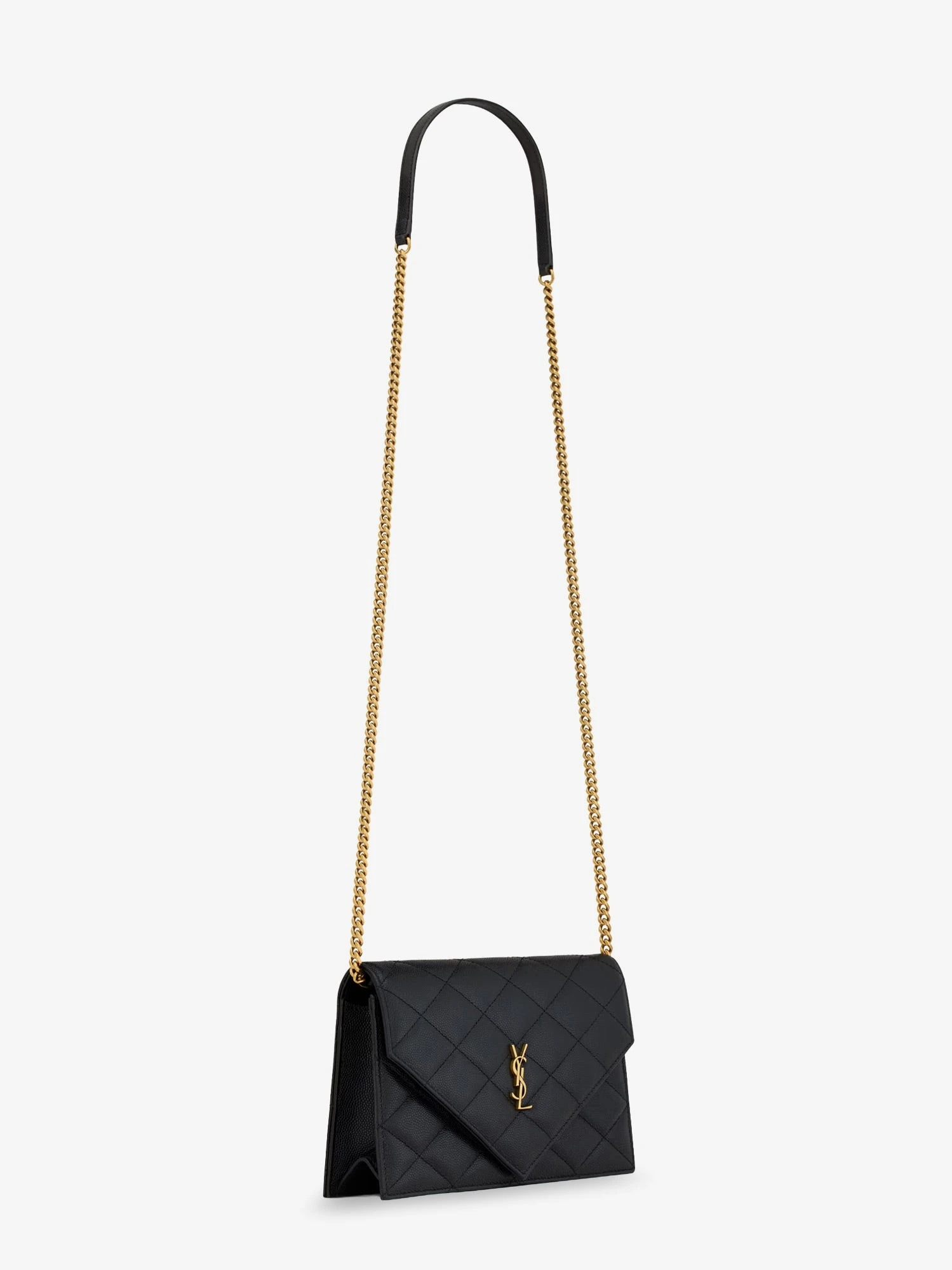 Paris leather crossbody bag with metal Cassandre logo.webp