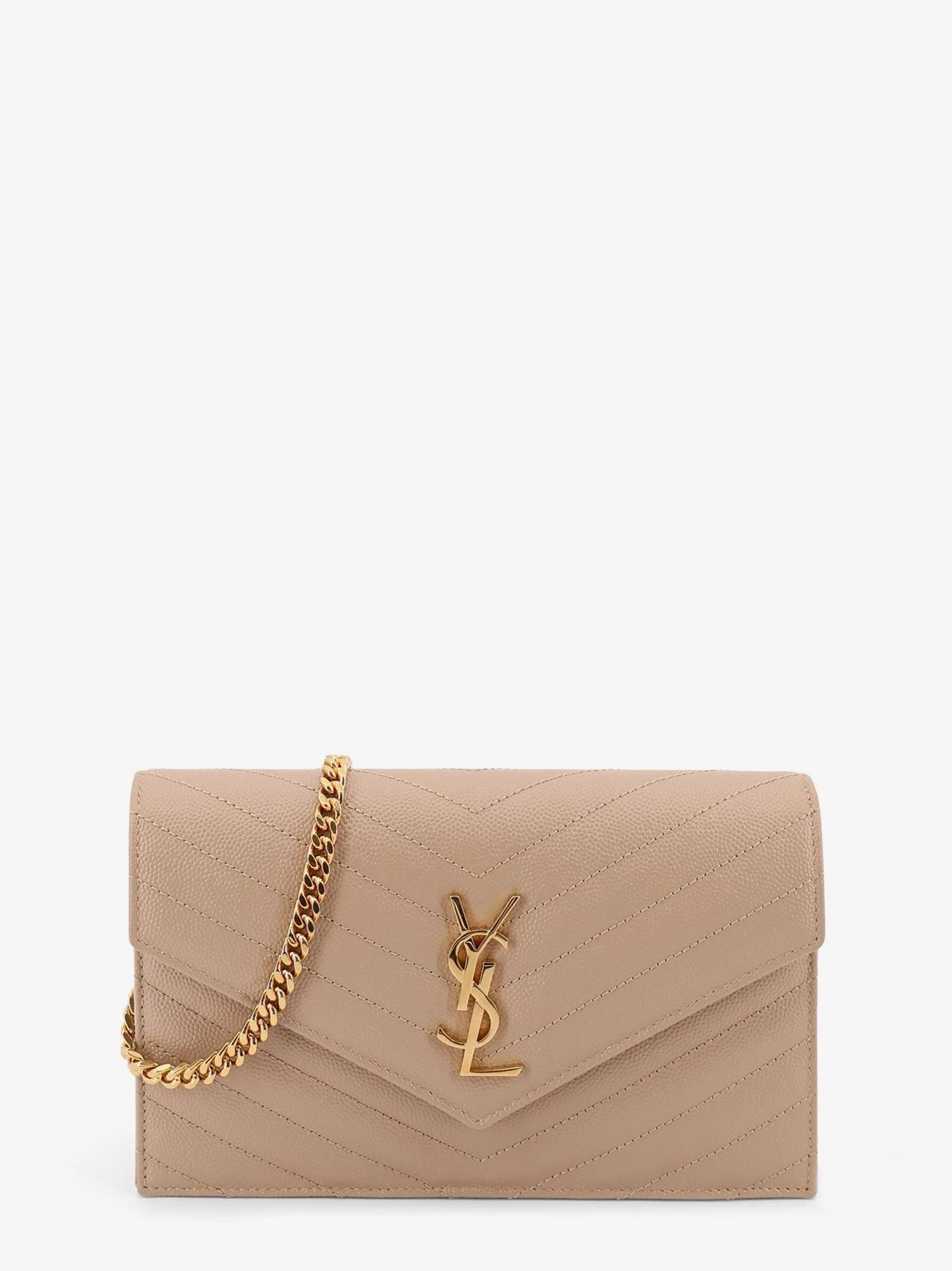 Leather shoulder bag with metal Cassandre logo.webp