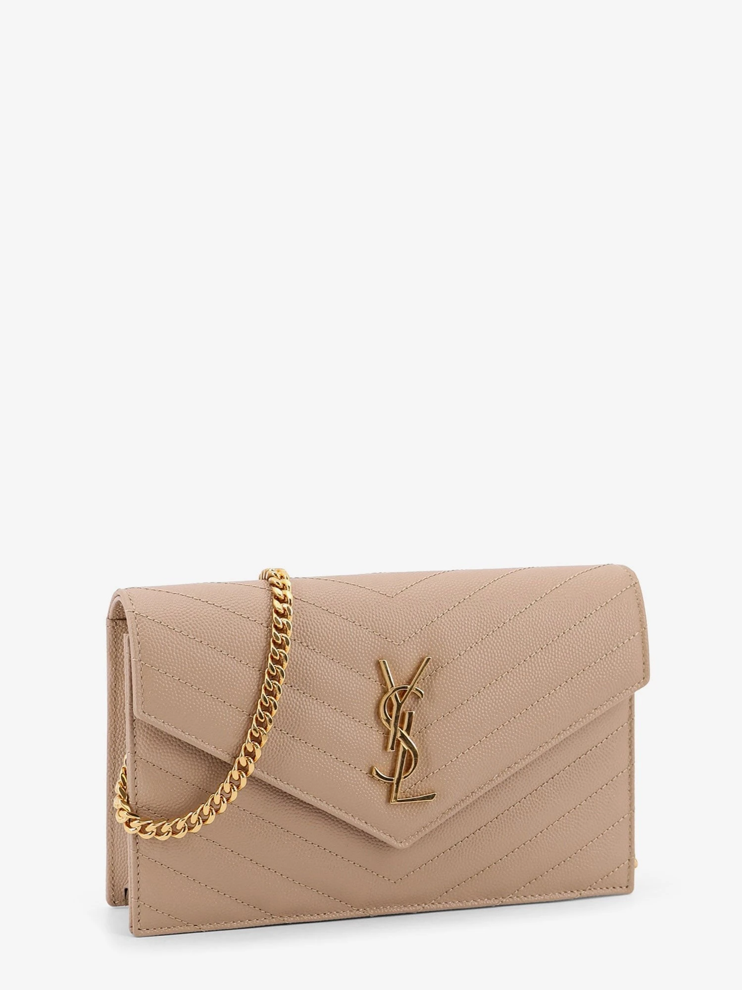 Leather shoulder bag with metal Cassandre logo.webp
