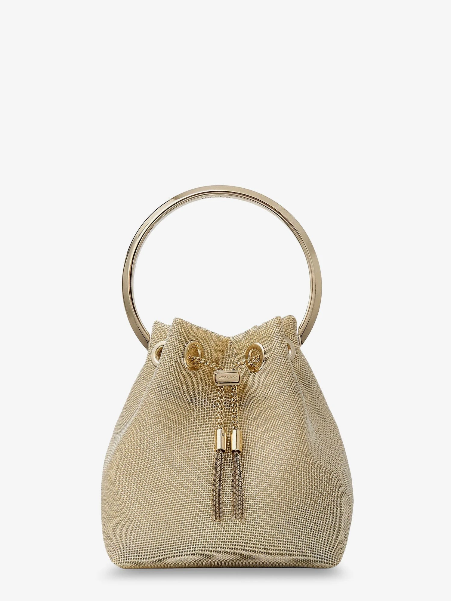 Bon Bon metallic mesh bucket bag.webp