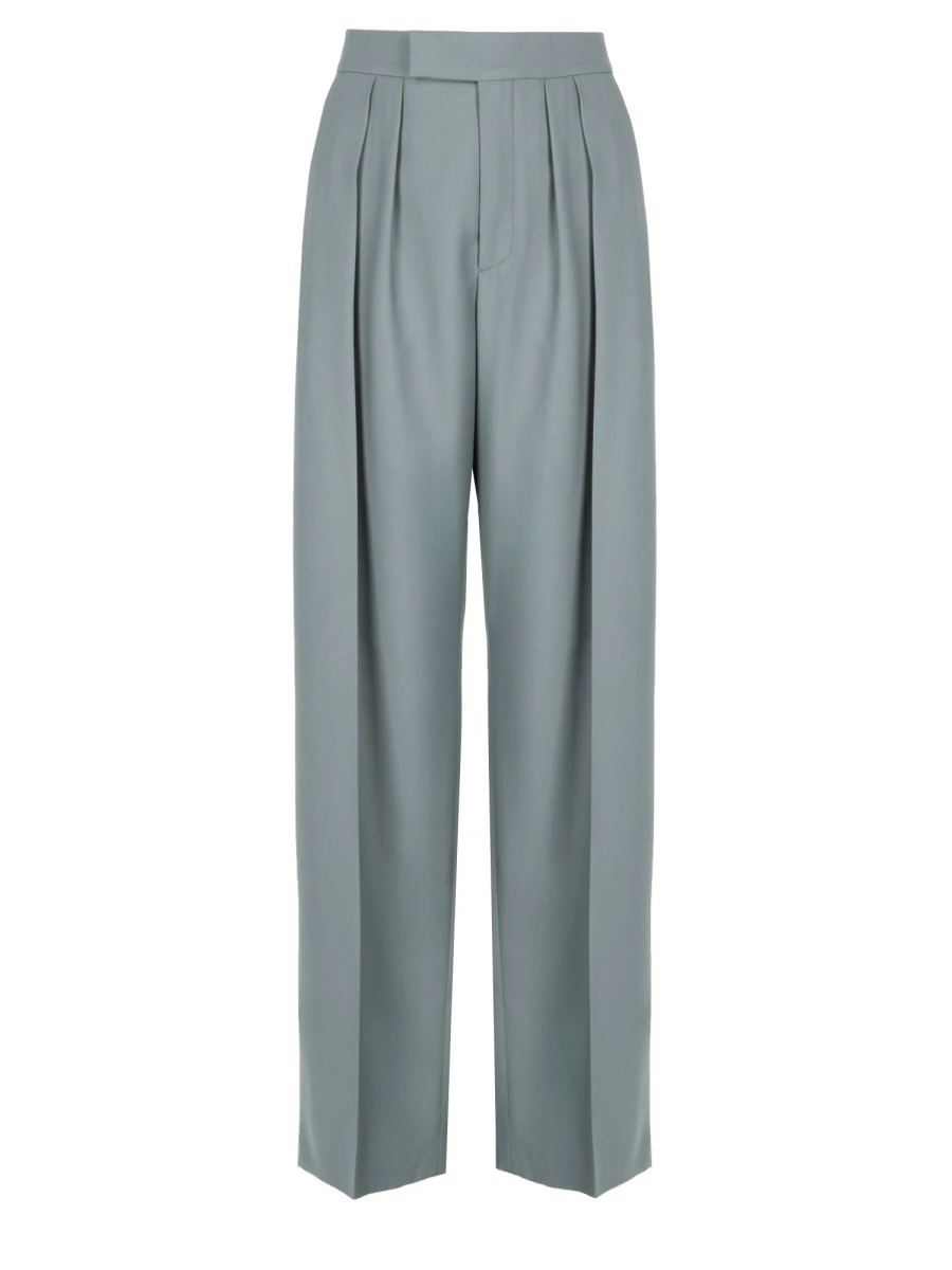 PANTALONE A SIGARETTA SARTORIALE IN GABARDINE DI LANA.webp