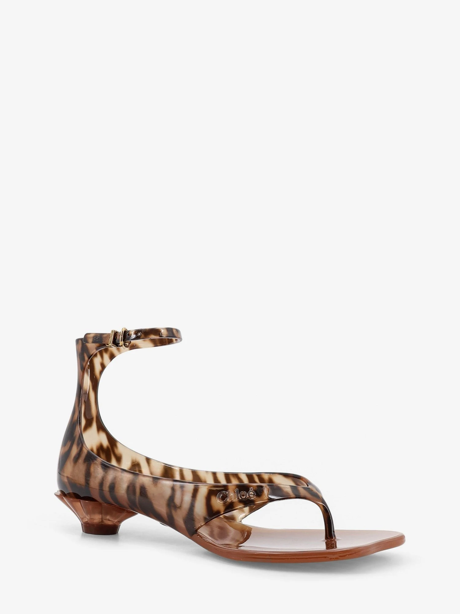 Jelly TPU sandals with animal print.webp