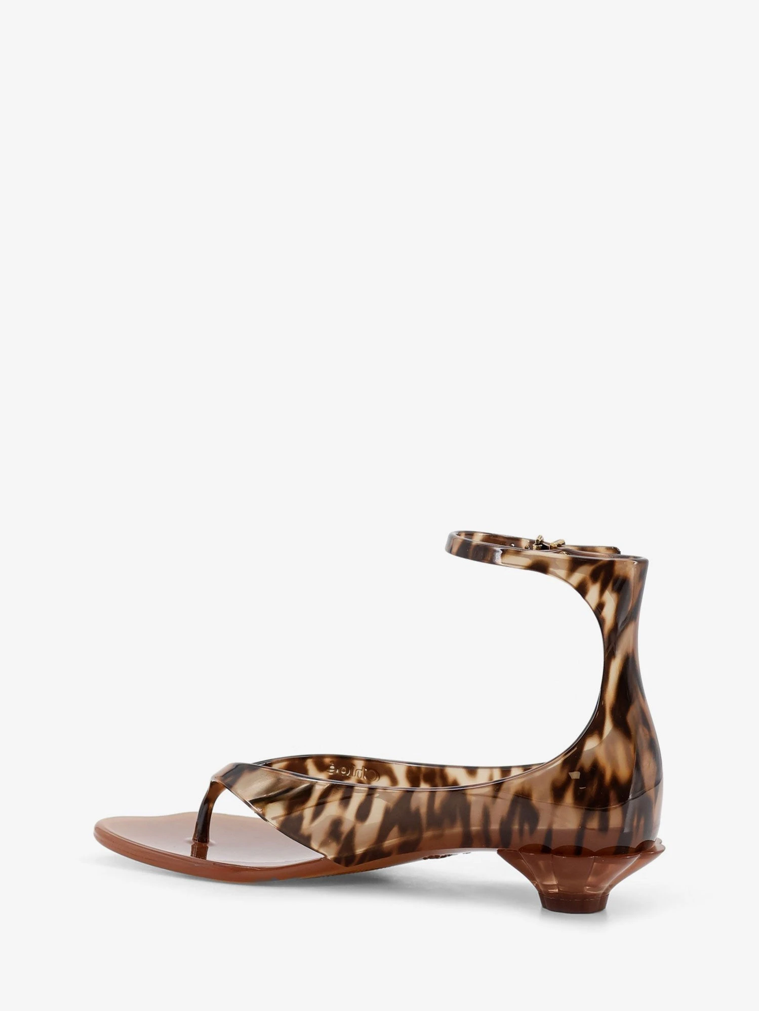 Jelly TPU sandals with animal print.webp