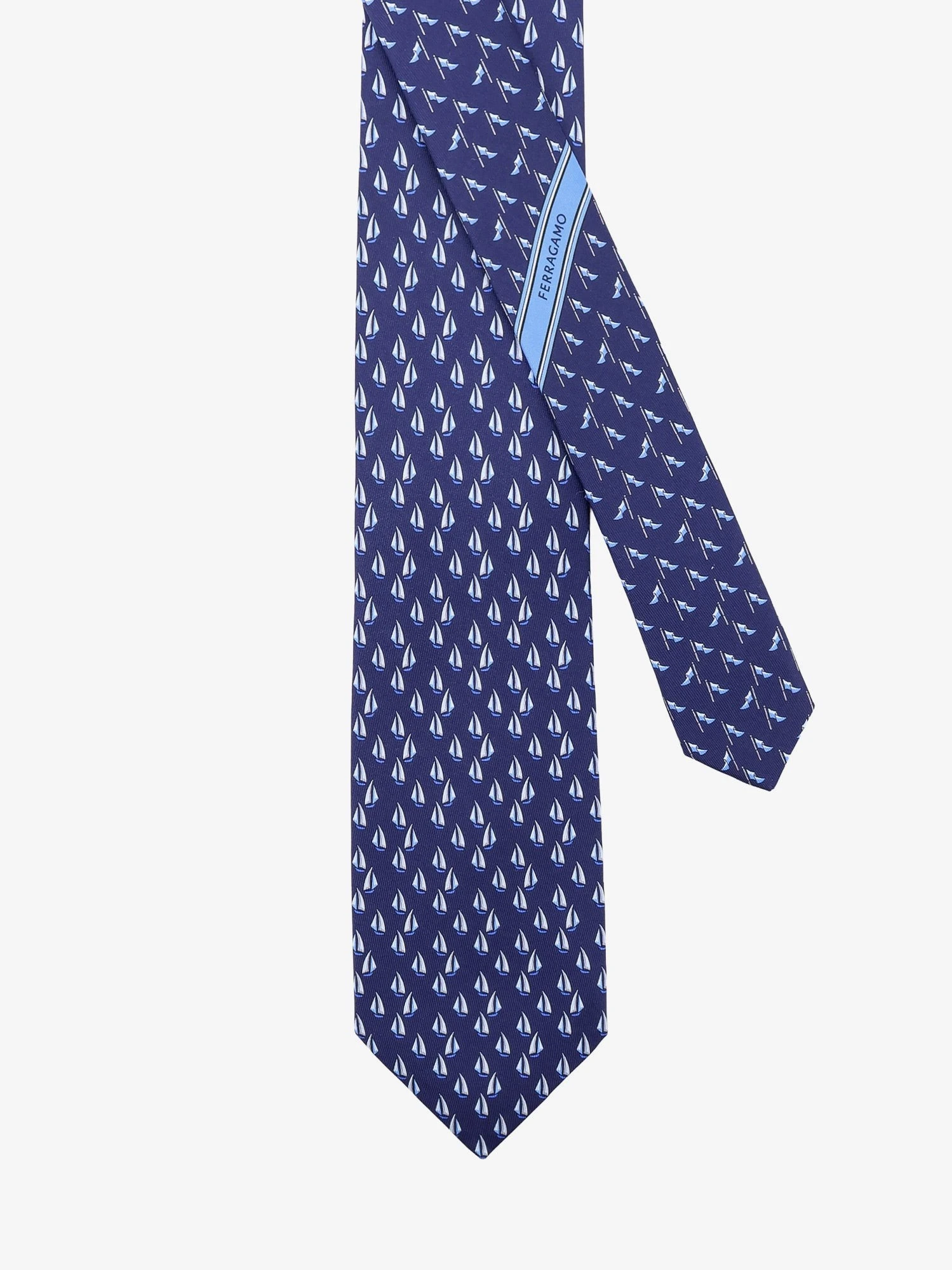 Catamarano silk tie with Nautica print.webp