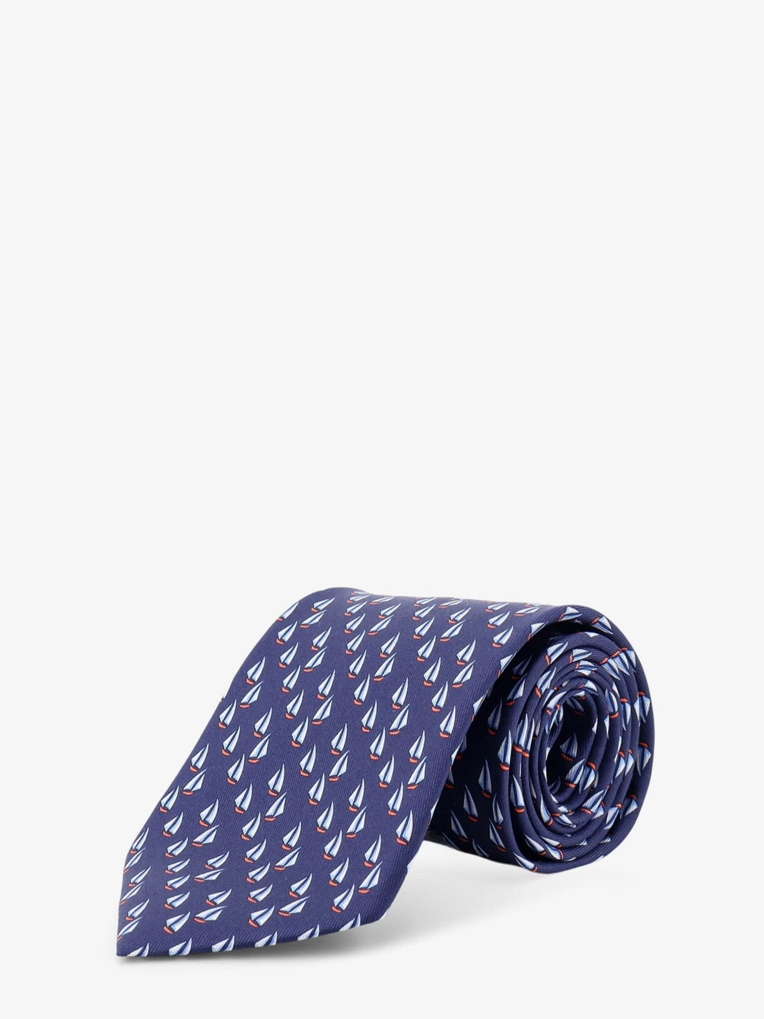 Catamarano silk tie with Nautica print.webp