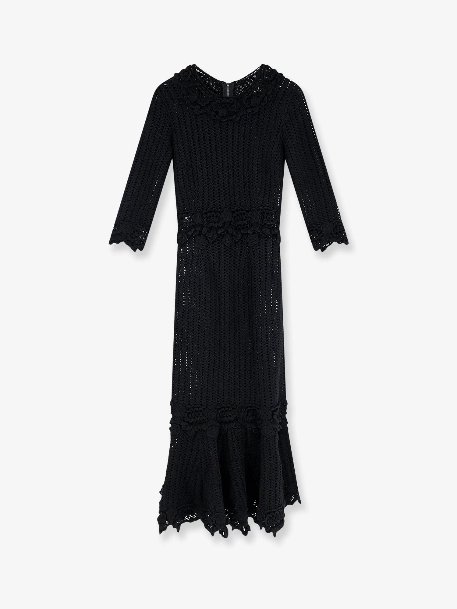 Crochet fabric long dress.webp
