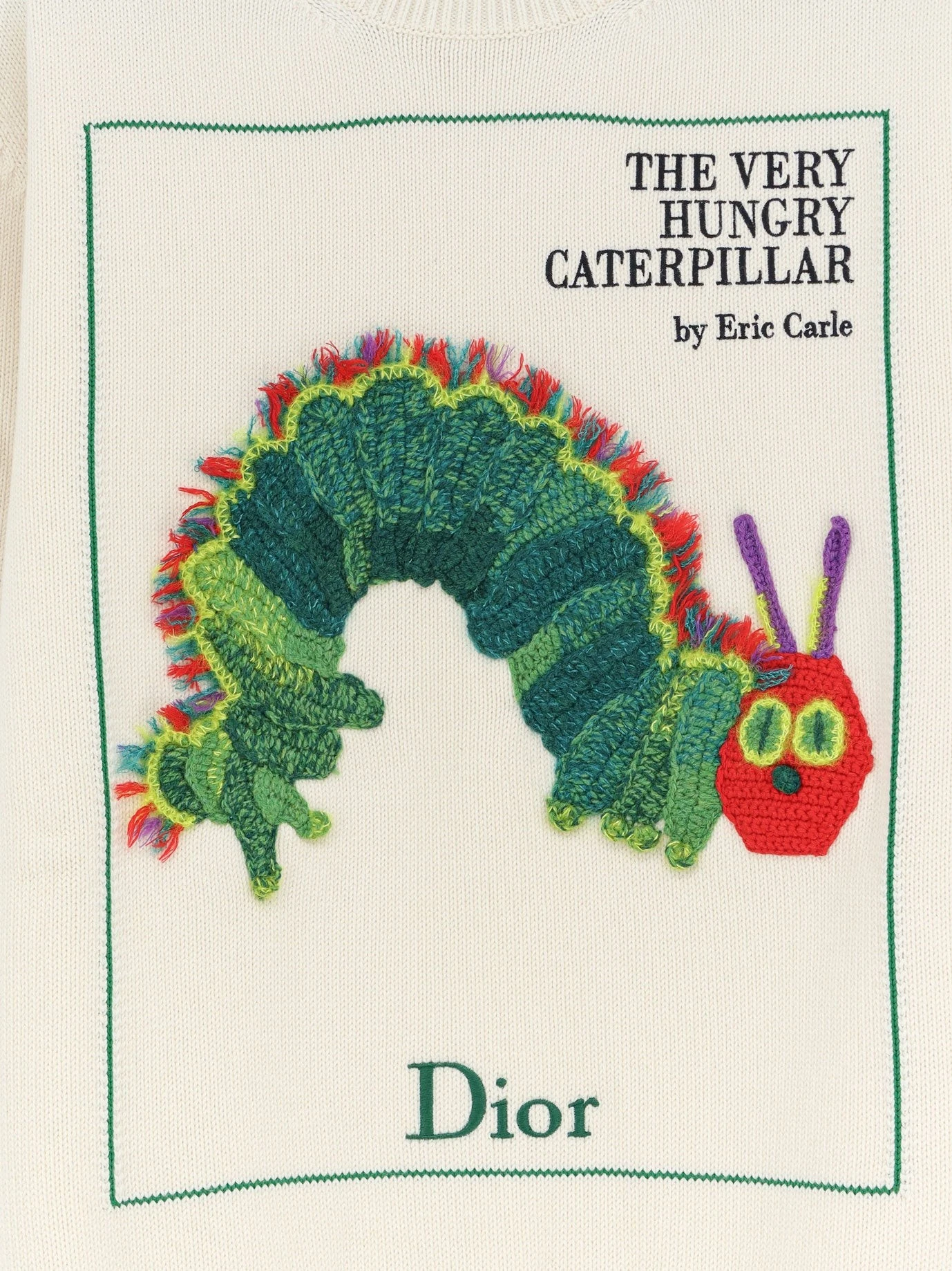Cotton and wool sweater with Book Cover embroidery.webp