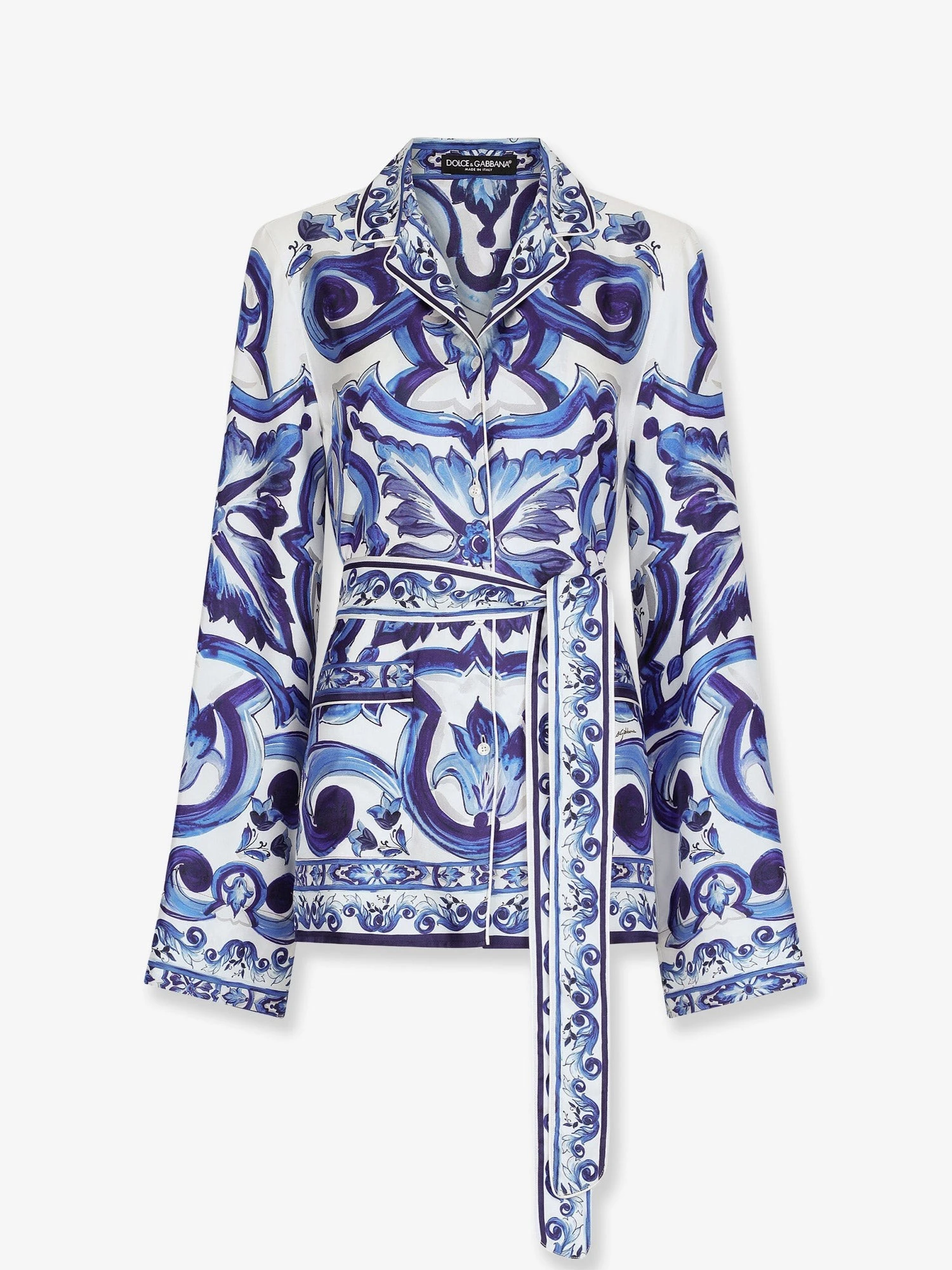 Silk shirt with Maiolica print.webp