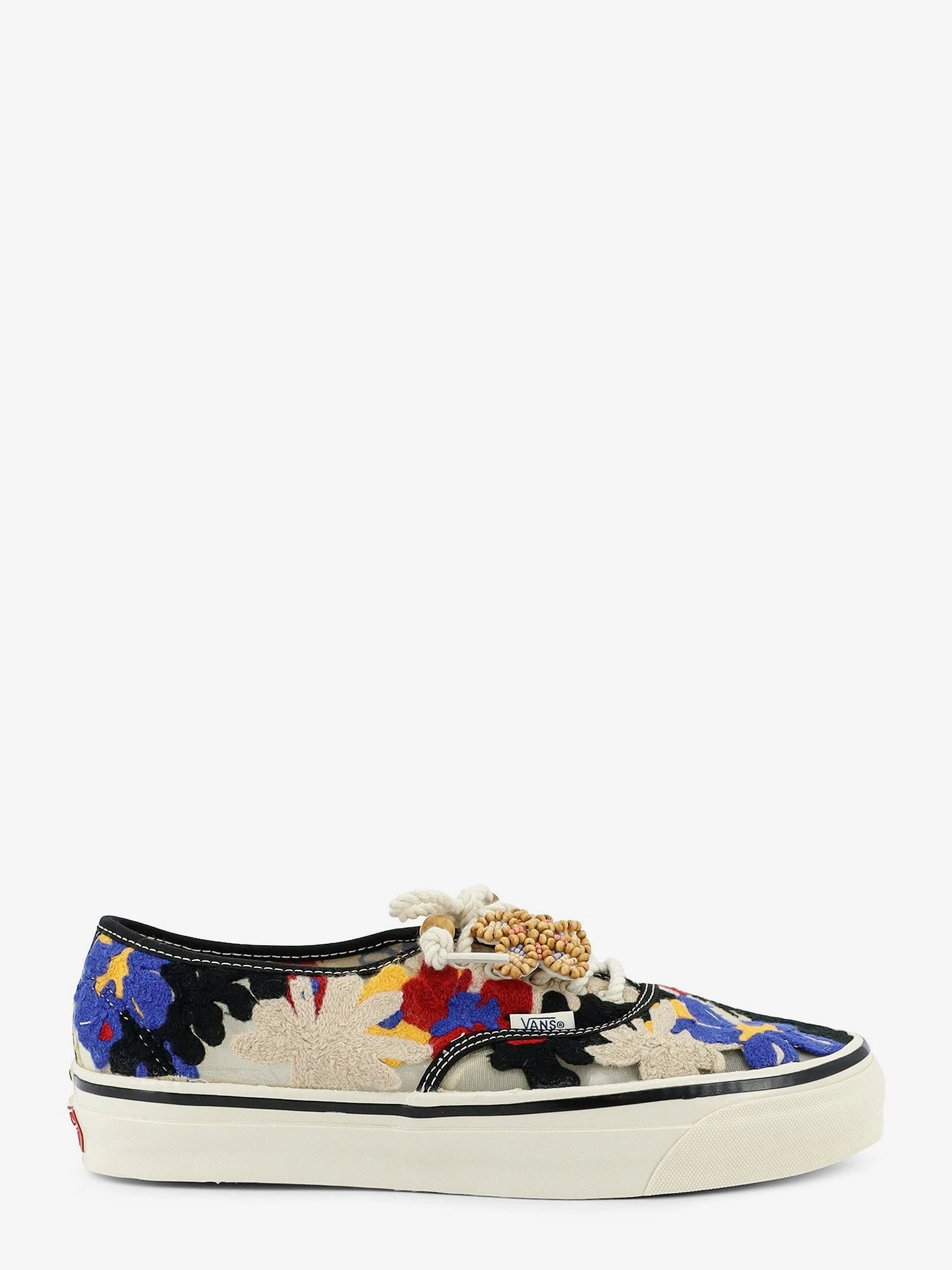 Lx authentic 44 sneakers with multicolor macramé floral detail.webp