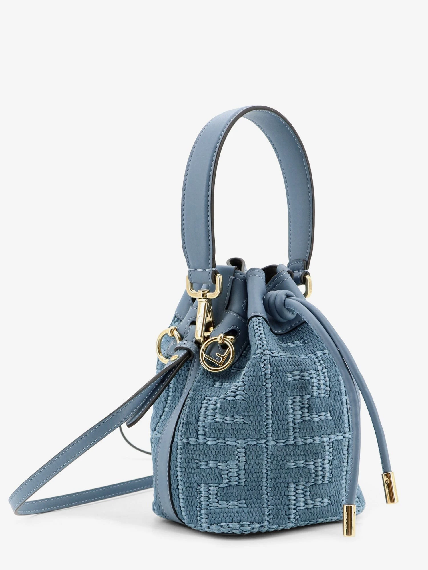 Mon Tresor raffia shoulder bag with FF embroidery.webp
