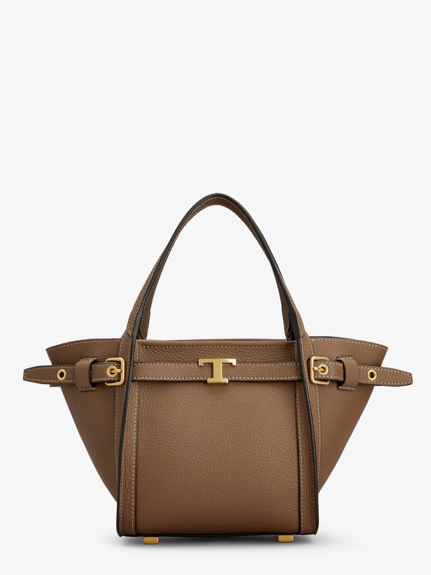 T Signature Leather Shopping Bag.webp