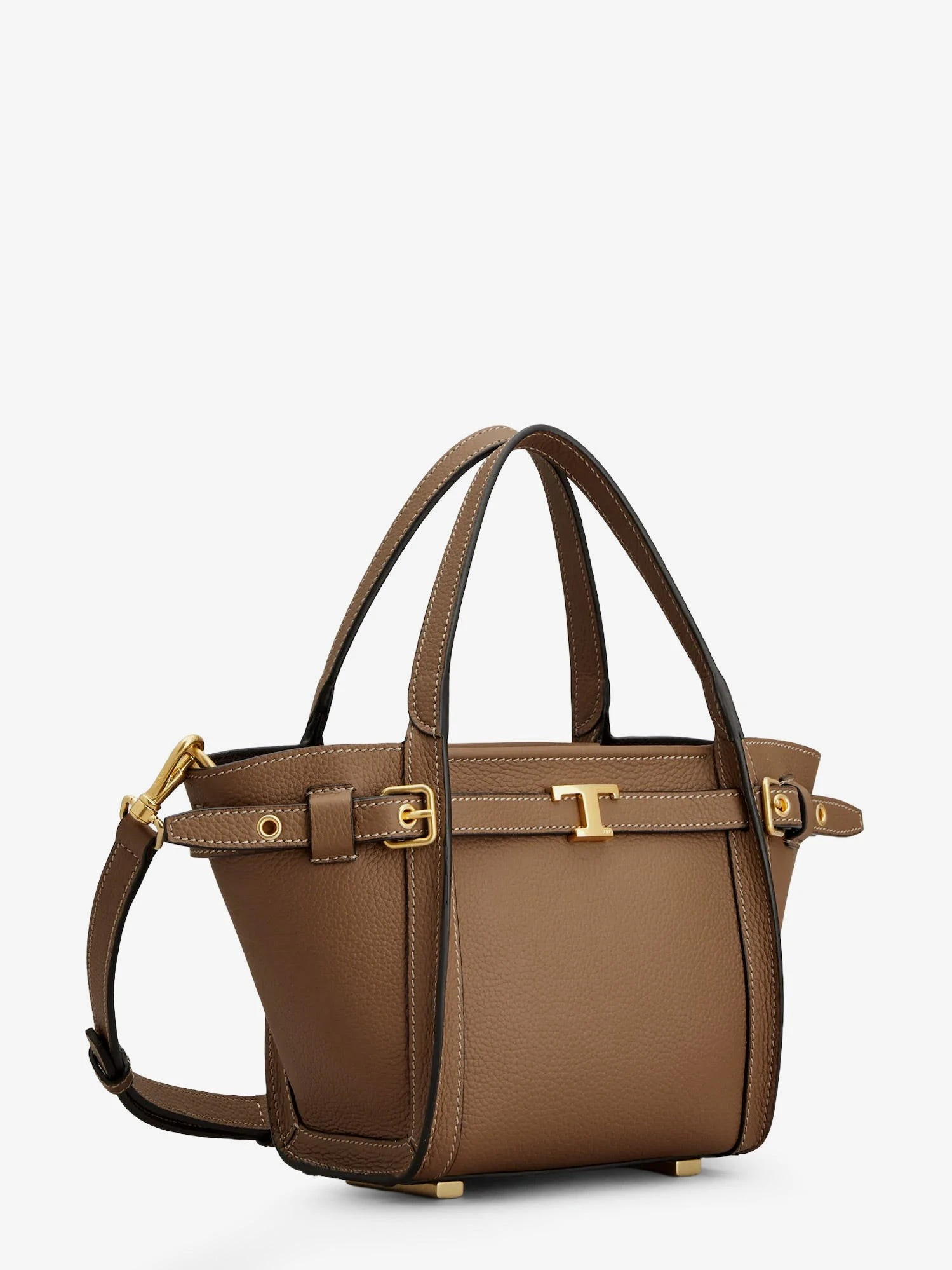 T Signature Leather Shopping Bag.webp