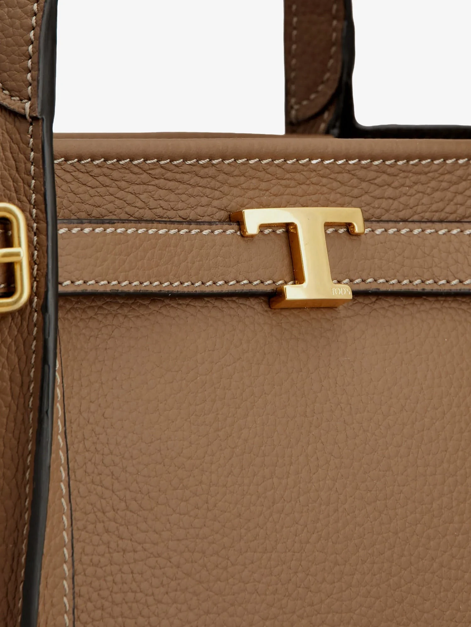 T Signature Leather Shopping Bag.webp