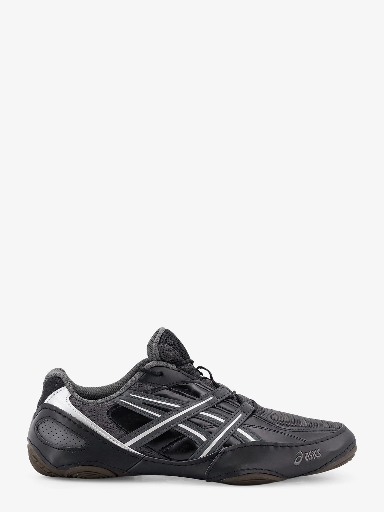 Hypersync mesh and leather sneakers with embroidered logo.webp
