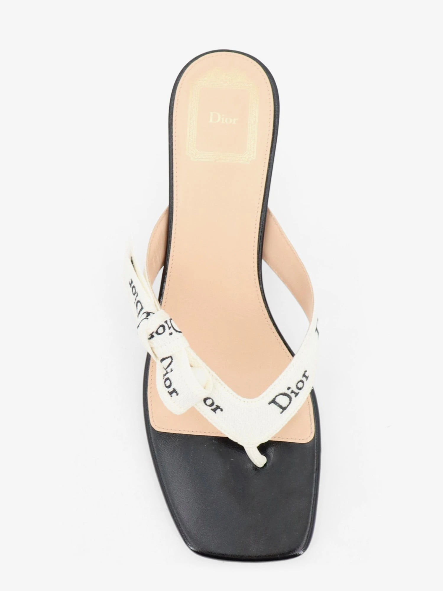 J'Adior cotton flip-flops with embroidered logo.webp