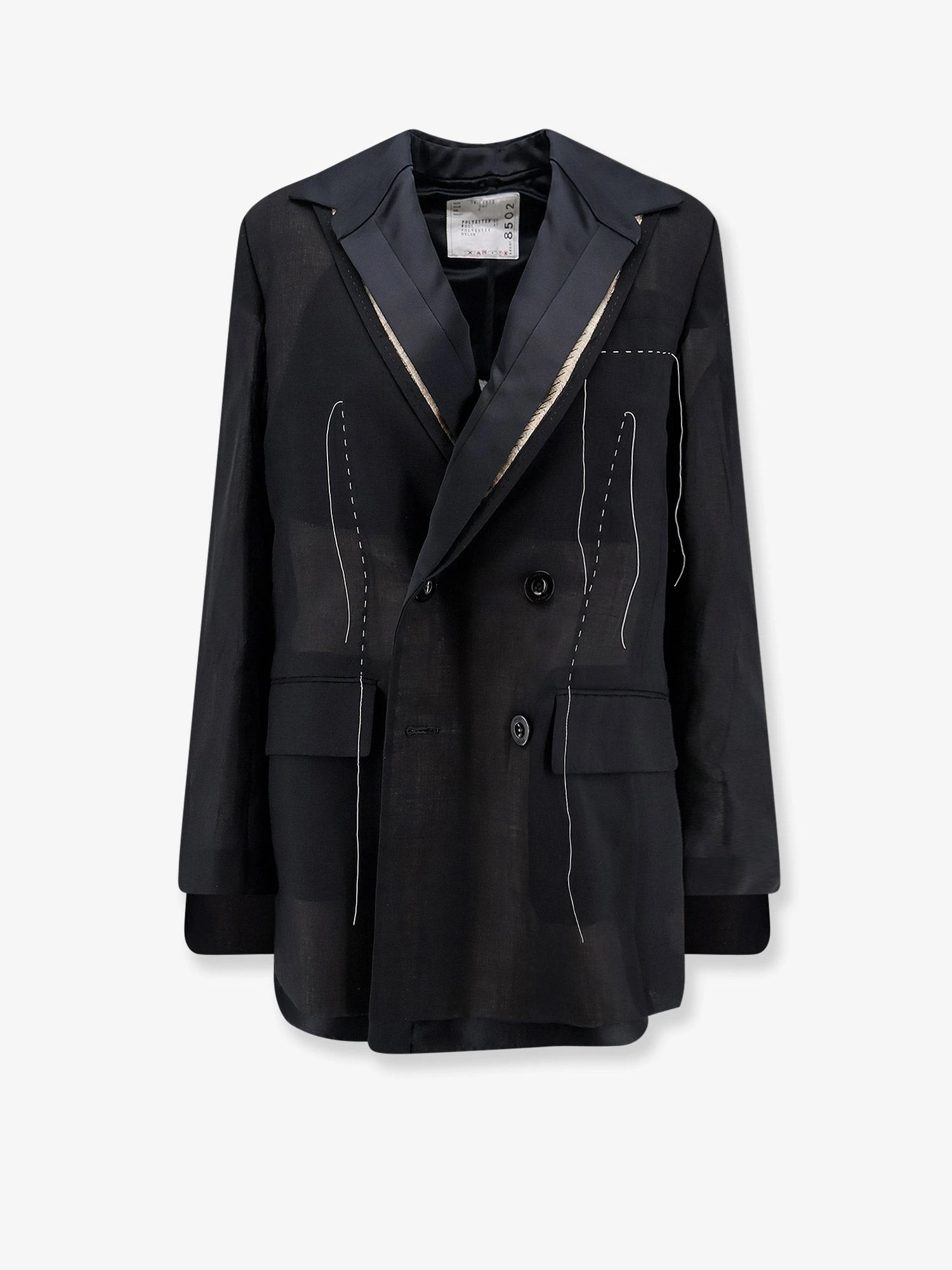 Silk and organza blazer.webp