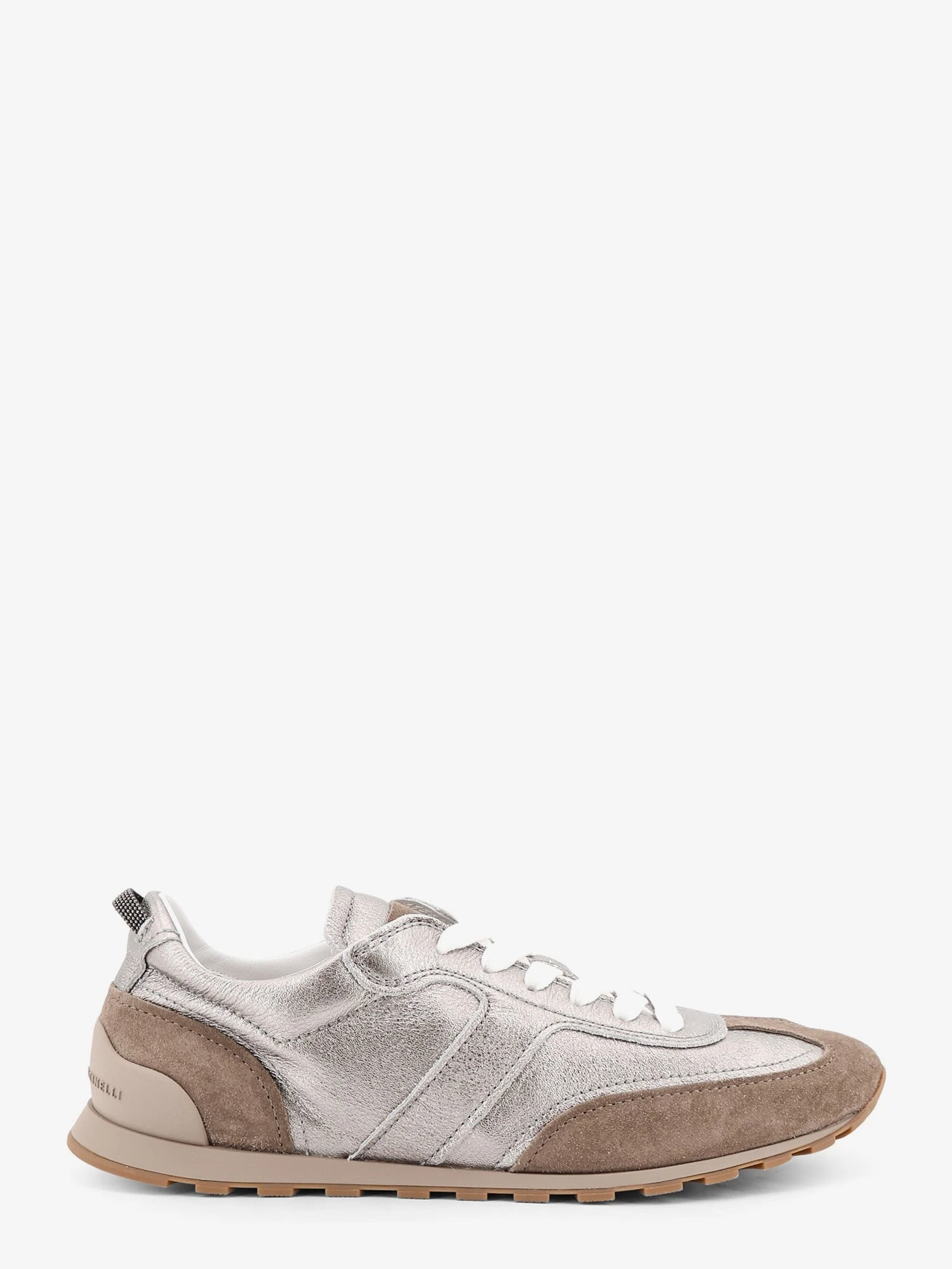 Laminated leather and suede sneakers.webp
