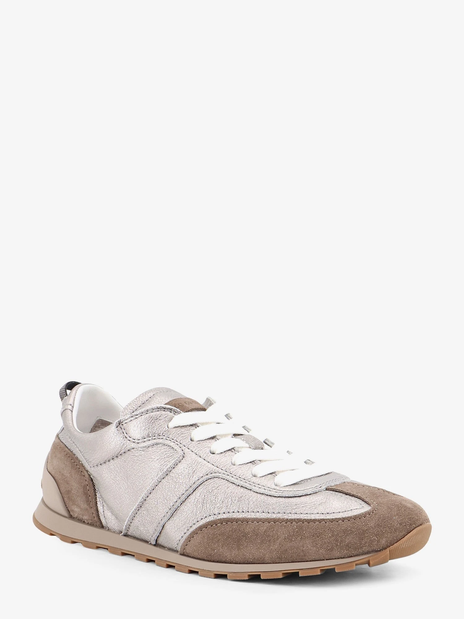 Laminated leather and suede sneakers.webp