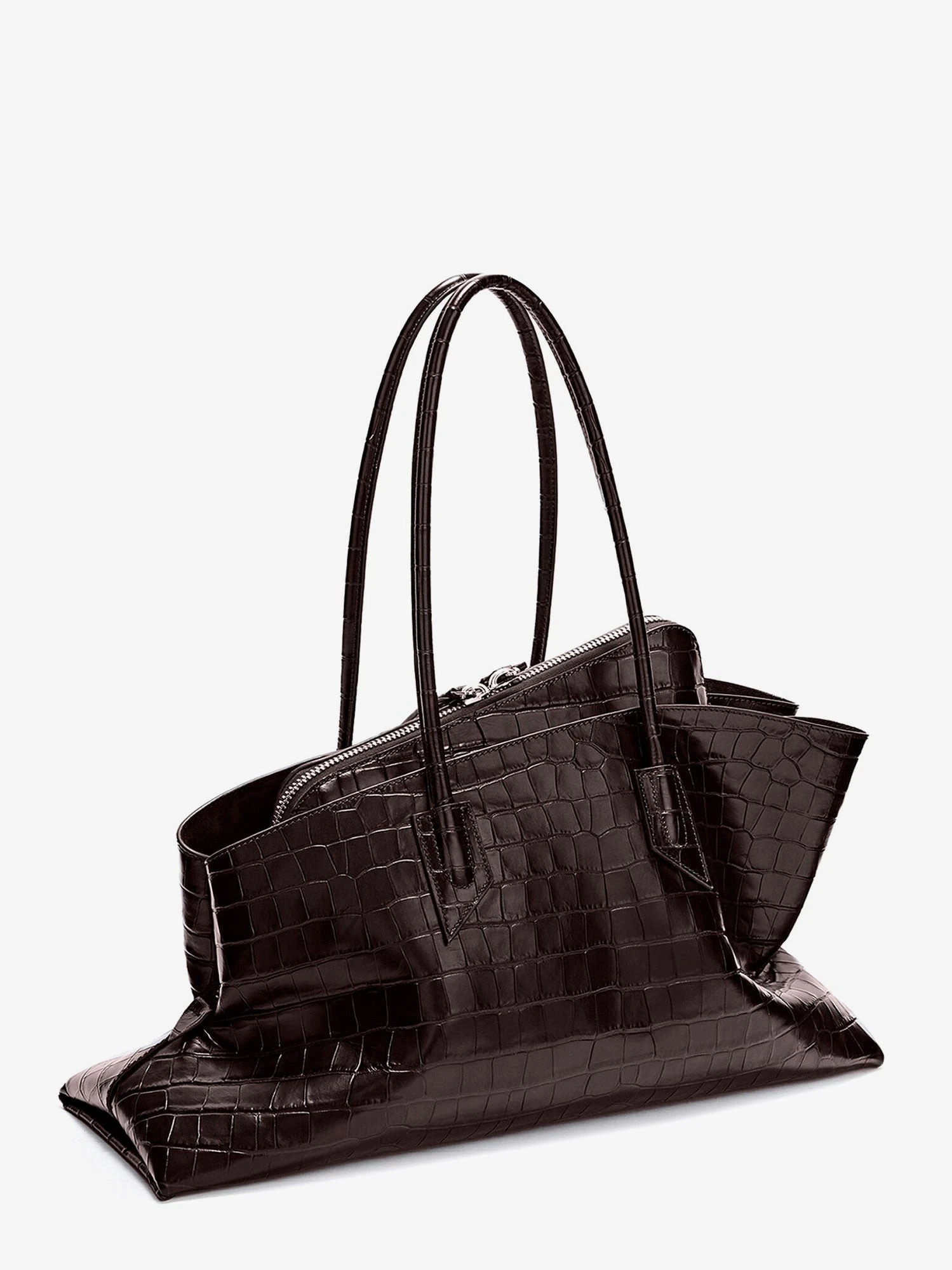 La Passeggiata Medium croc-effect leather shoulder bag.webp